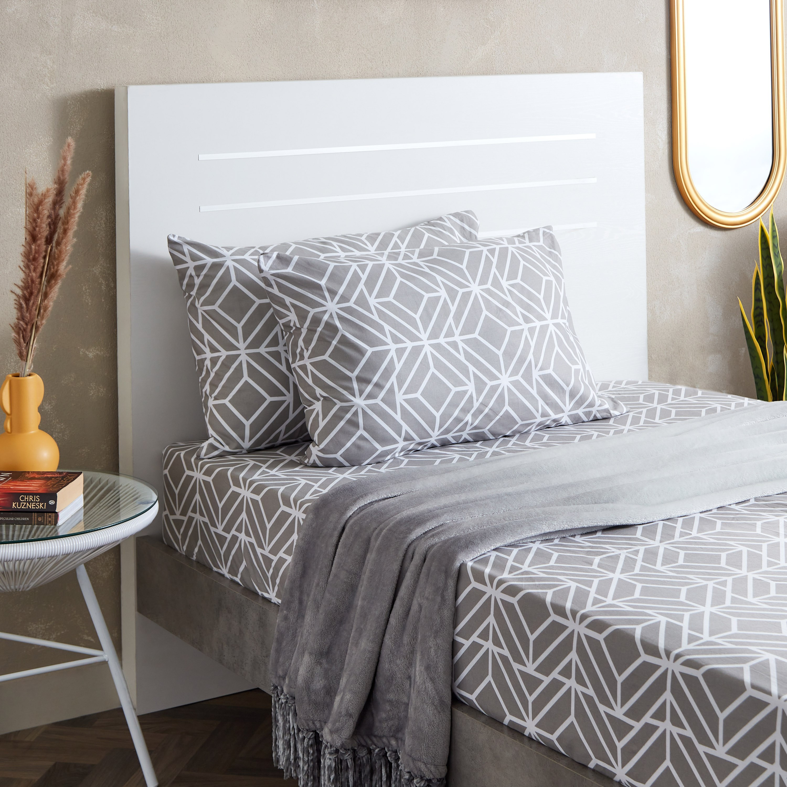 طقم غطاء وسادة قطن كينج قطعتين بطبعات من إستونيا - 50x75 سم-hbxhomeware-hbxbedroom-image-6