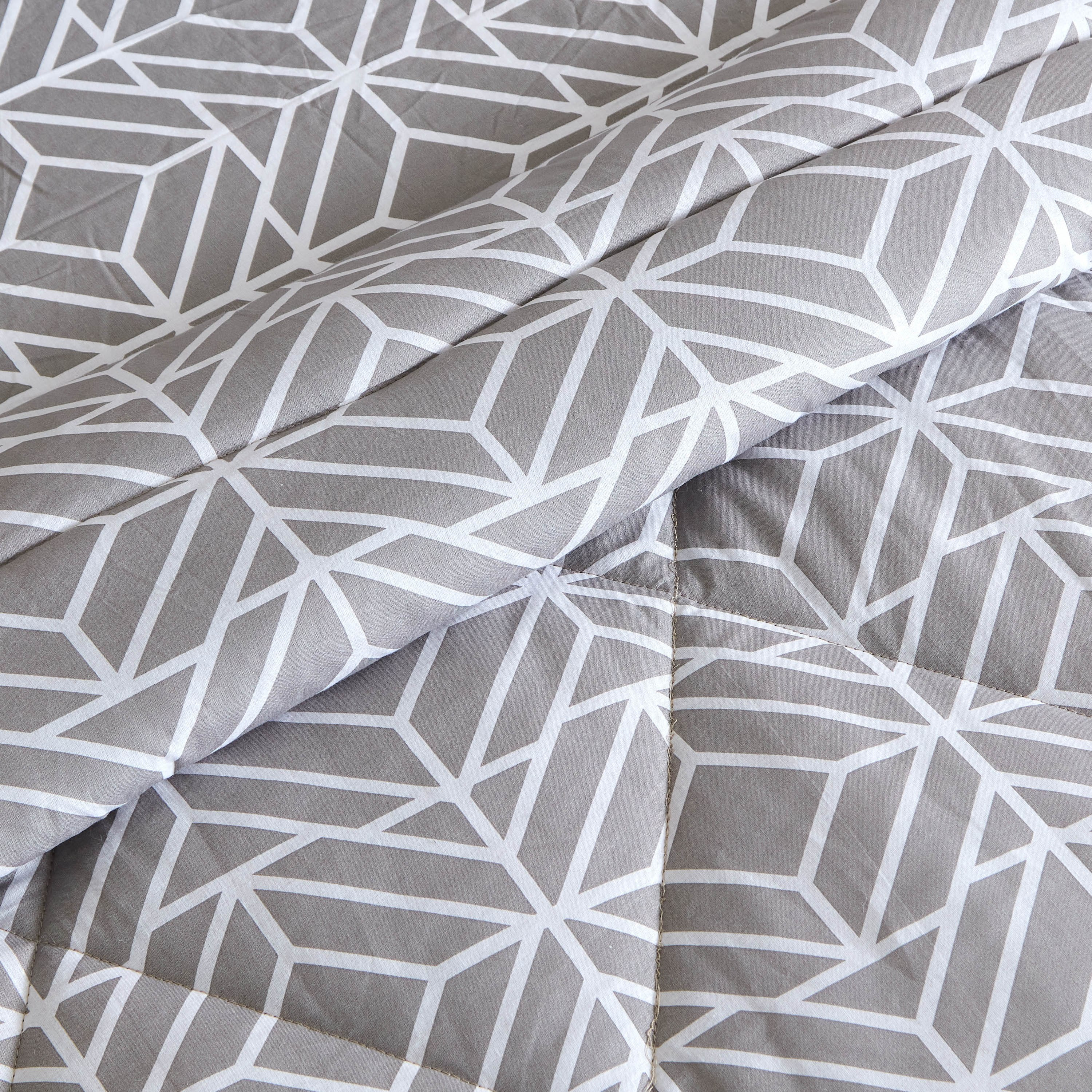Estonia Rhombus 2-Piece Cotton Printed Single Comforter Set - 135x220 cm-hbxhomeware-hbxdecorandfurnishings-image-4