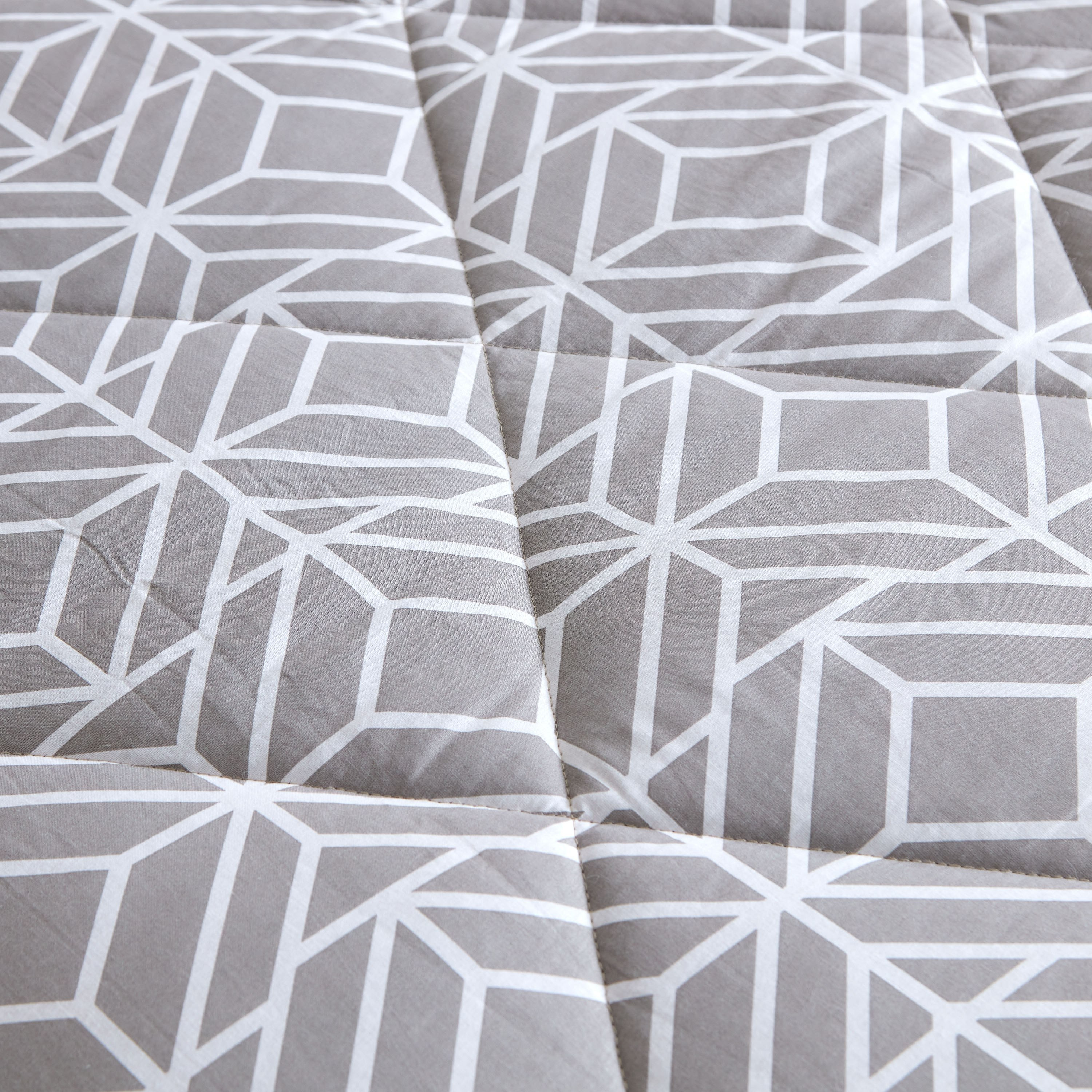 Estonia Rhombus 2-Piece Cotton Printed Single Comforter Set - 135x220 cm-hbxhomeware-hbxdecorandfurnishings-image-7