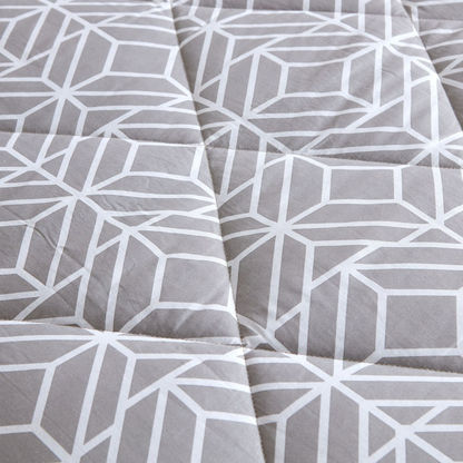 Estonia 2-Piece Rhombus Print Cotton Twin Comforter Set - 160x220 cm