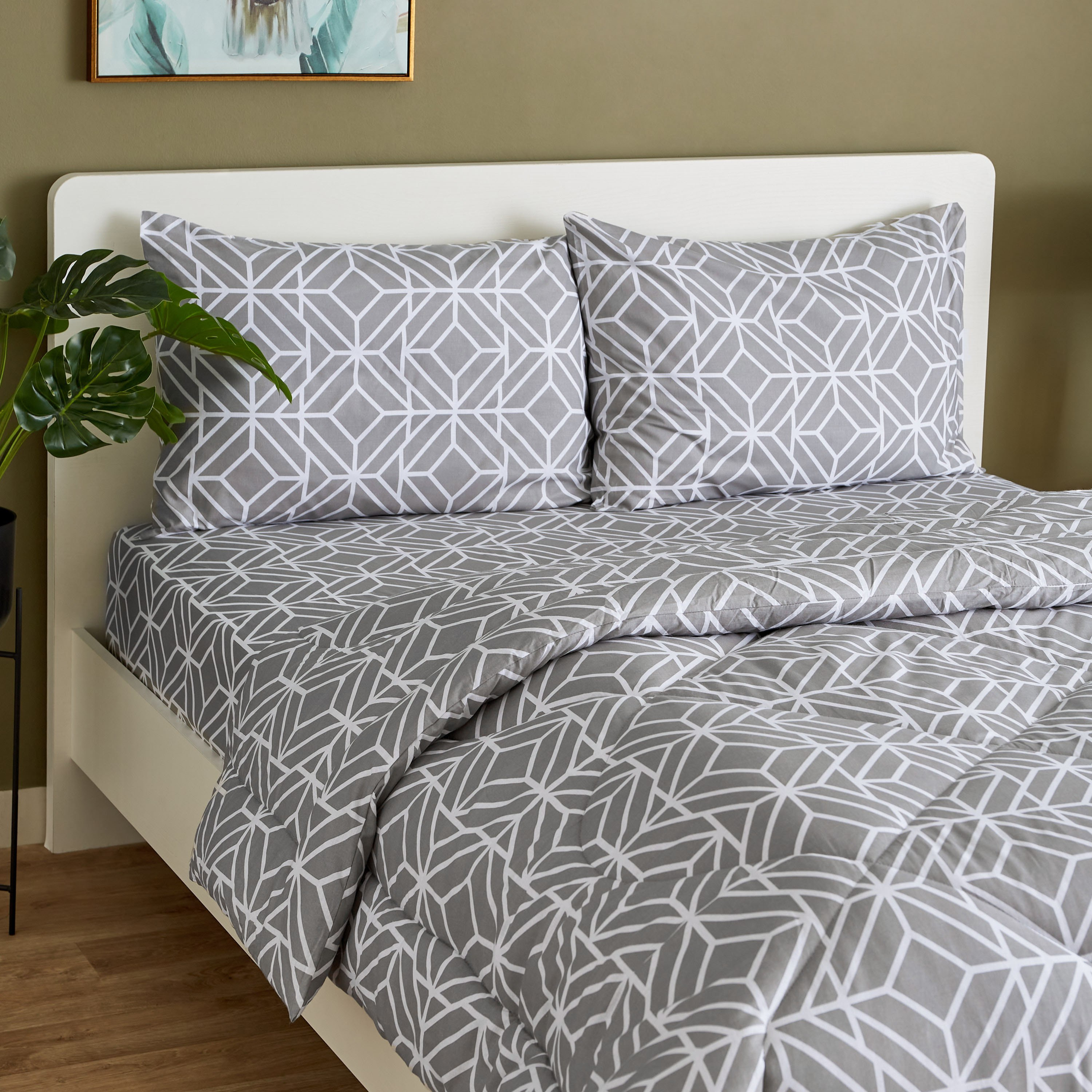 طقم لحاف قطن كينج 3 قطع بطبعات من إستونيا - 220x240 سم-hbxhomeware-hbxdecorandfurnishings-image-3