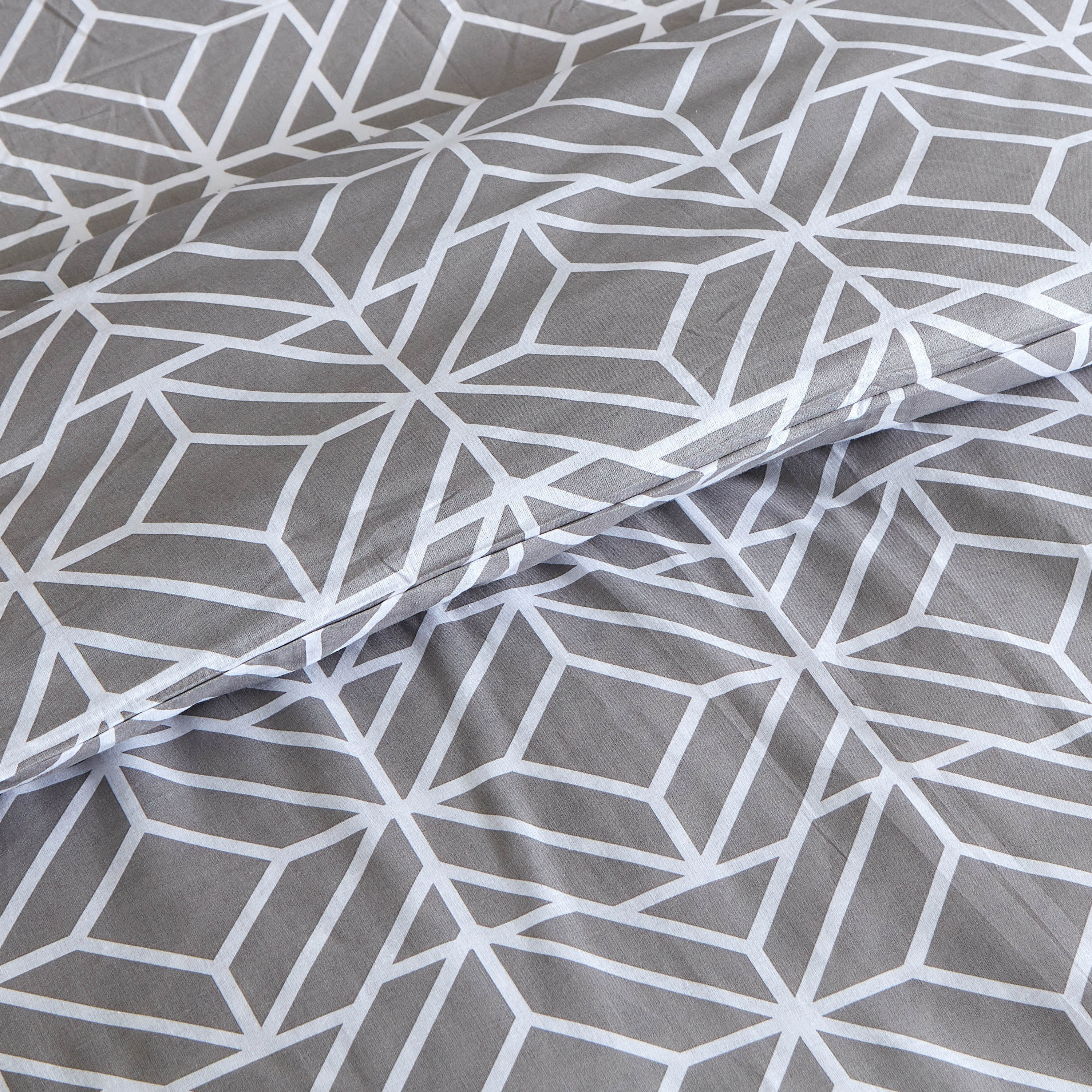 طقم غطاء لحاف مزدوج قطن 3 قطع بطبعات من إستونيا - 150x220 سم-hbxhomeware-hbxdecorandfurnishings-image-4