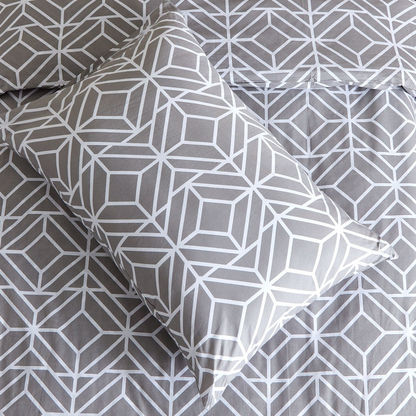 Estonia 3-Piece Rohmbus Print Cotton Twin Duvet Cover Set - 150x220 cms