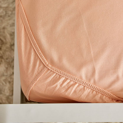 Wellington Solid Cotton Queen Fitted Sheet - 150x200+25 cms