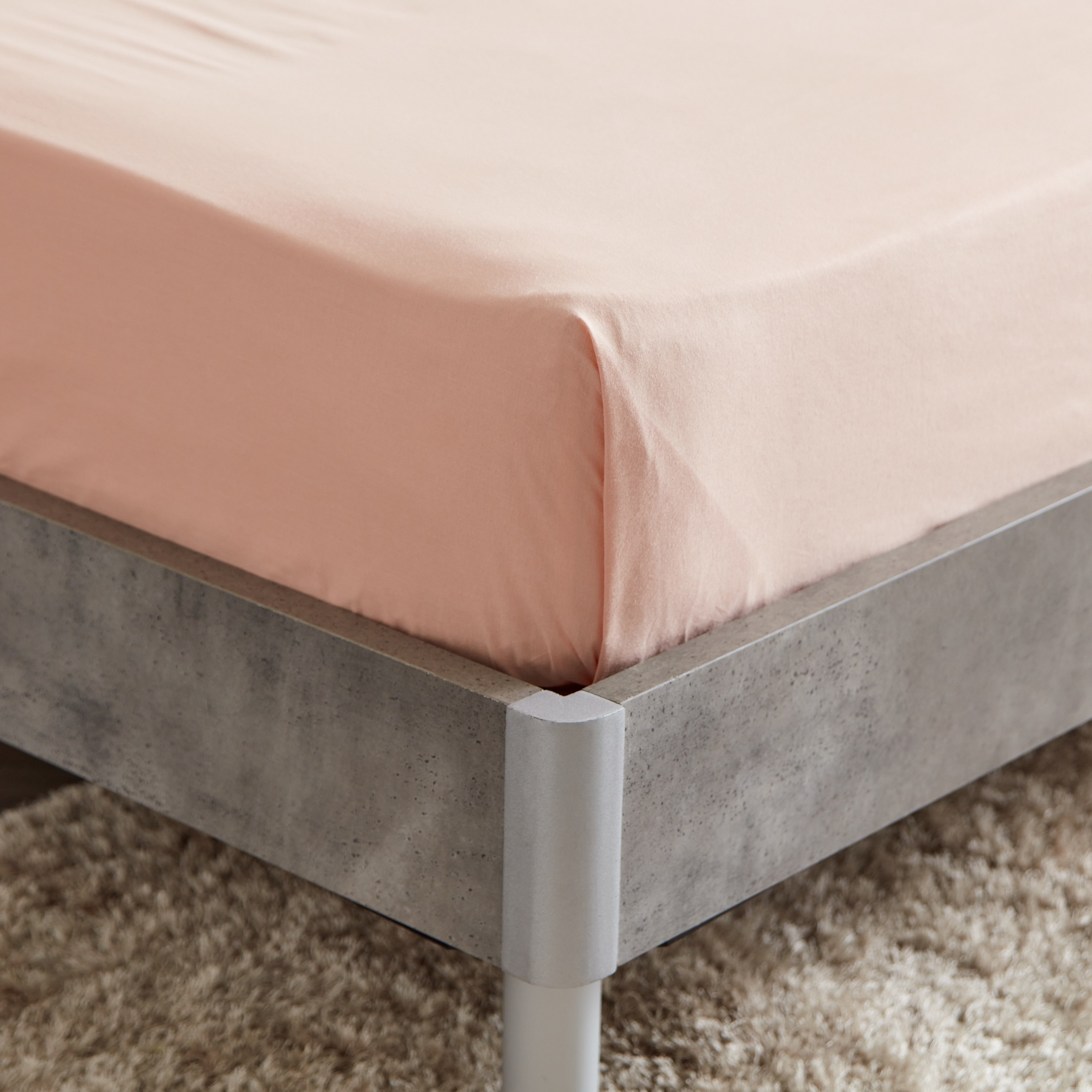 شرشف مسطّح قطني مزدوج سادة من ويلينجتون - 170x260 سم-hbxhomeware-hbxbedroom-image-4