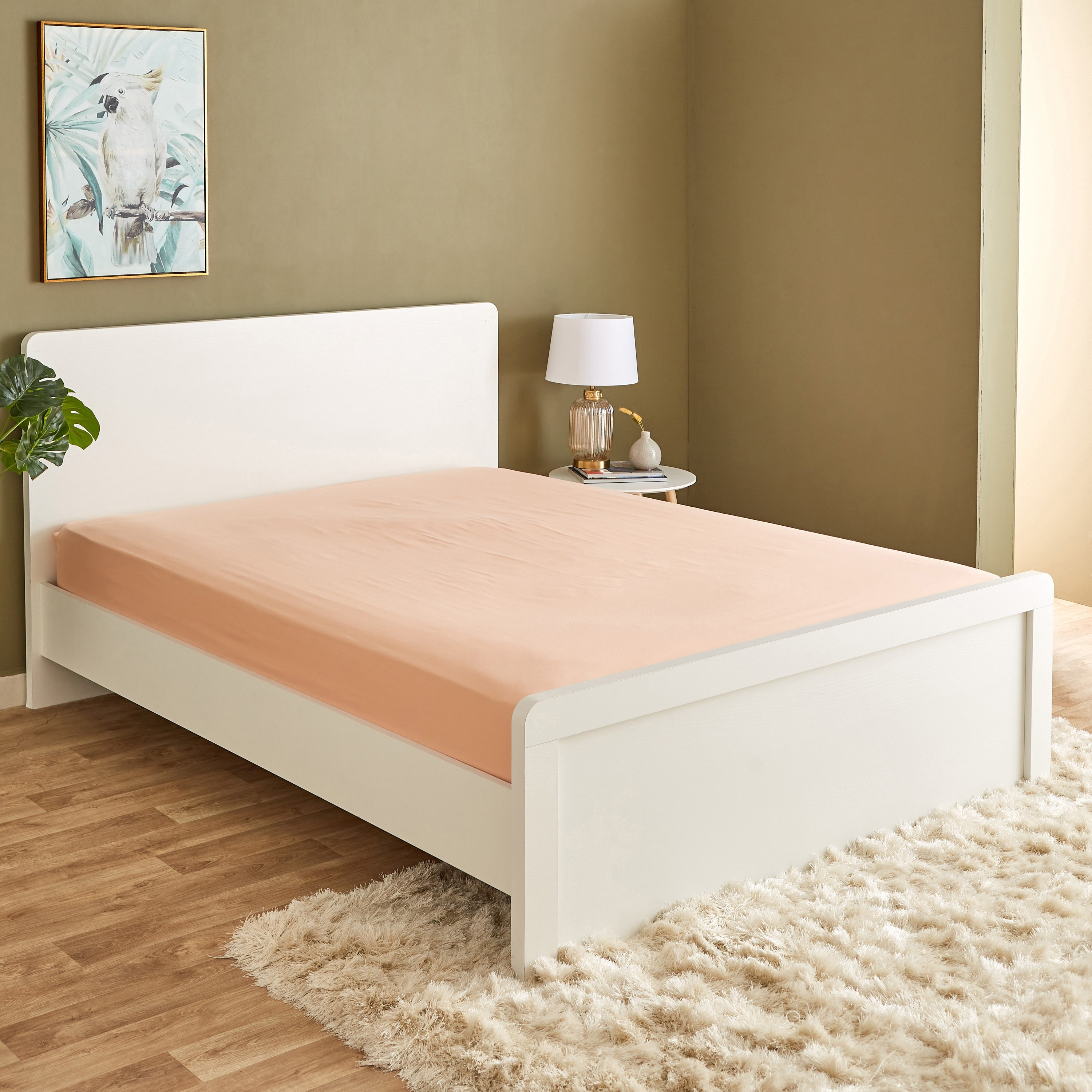 شرشف مسطح كينج قطن سادة من ويلينجتون - 240x260 سم-hbxhomeware-bedding-flatsheets-image-1