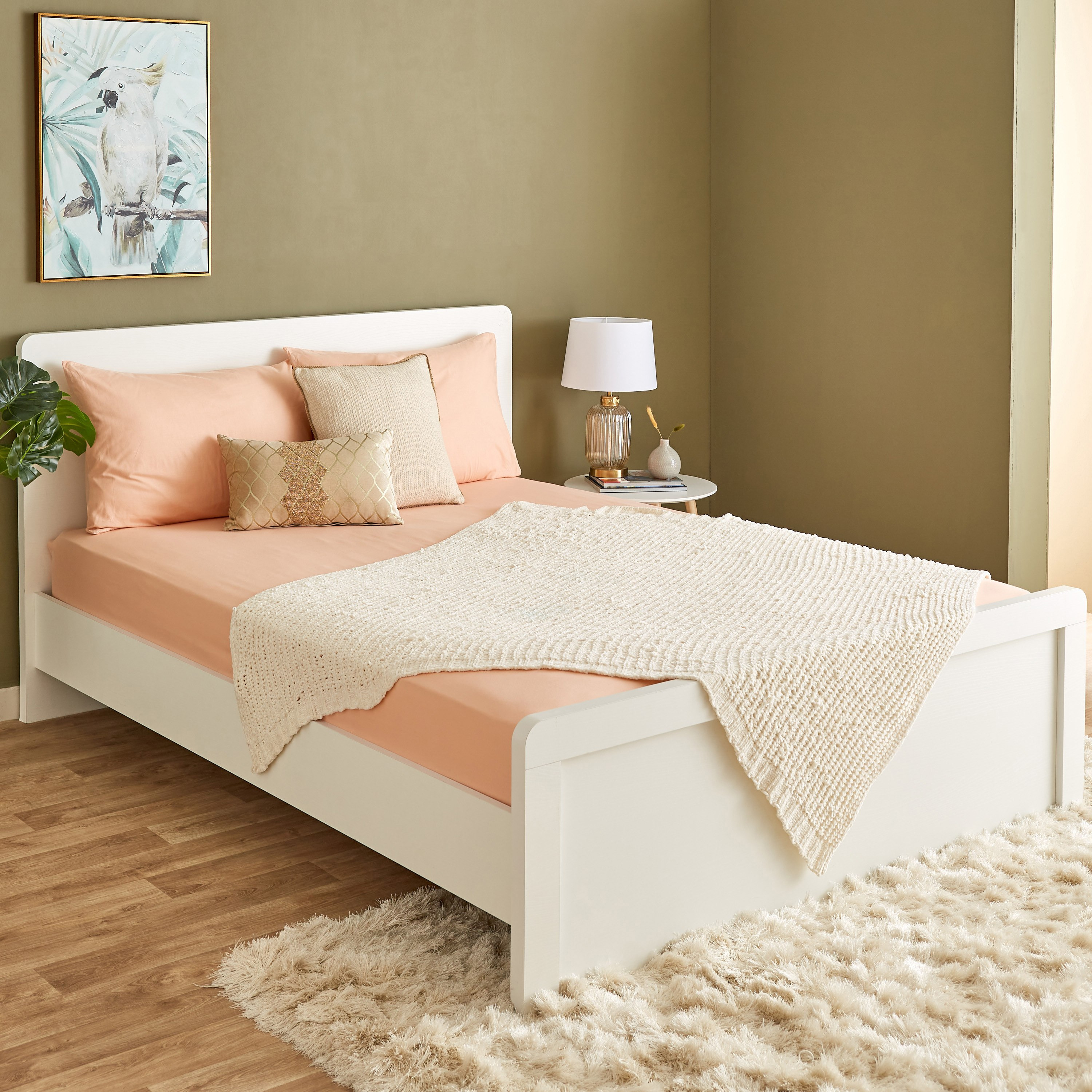 شرشف مسطح كينج قطن سادة من ويلينجتون - 240x260 سم-hbxhomeware-bedding-flatsheets-image-6