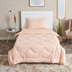 Wellington Solid 2-Piece Cotton Twin Comforter Set - 160x220 cms