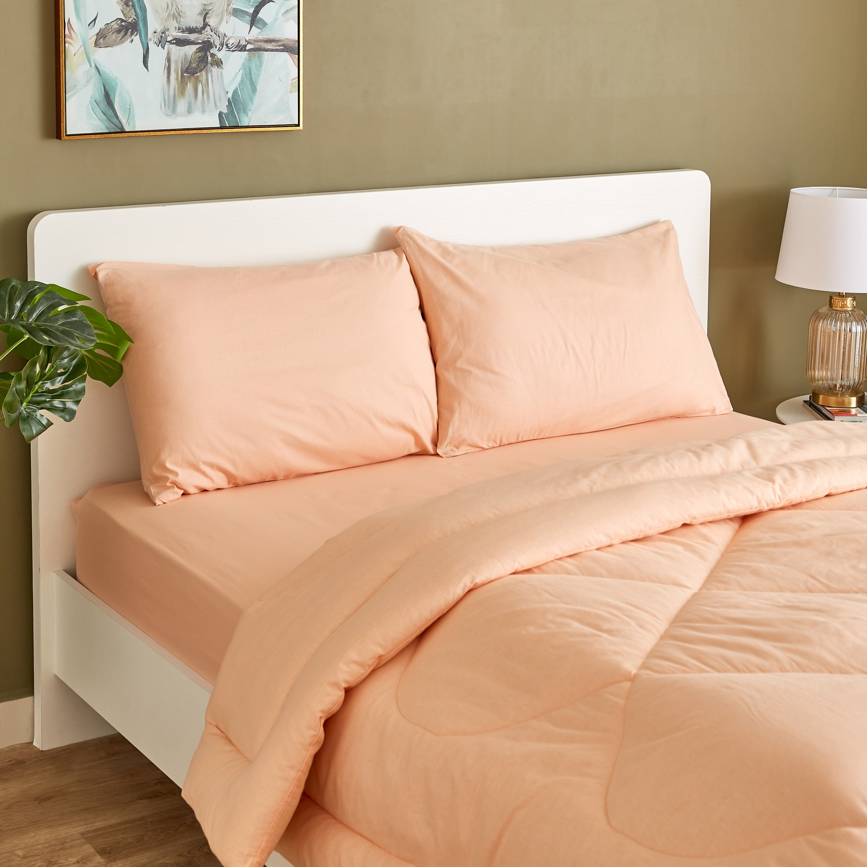 طقم لحاف كينج قطن سادة 3 قطع من ويلينجتون - 220x240 سم-hbxhomeware-hbxdecorandfurnishings-image-4