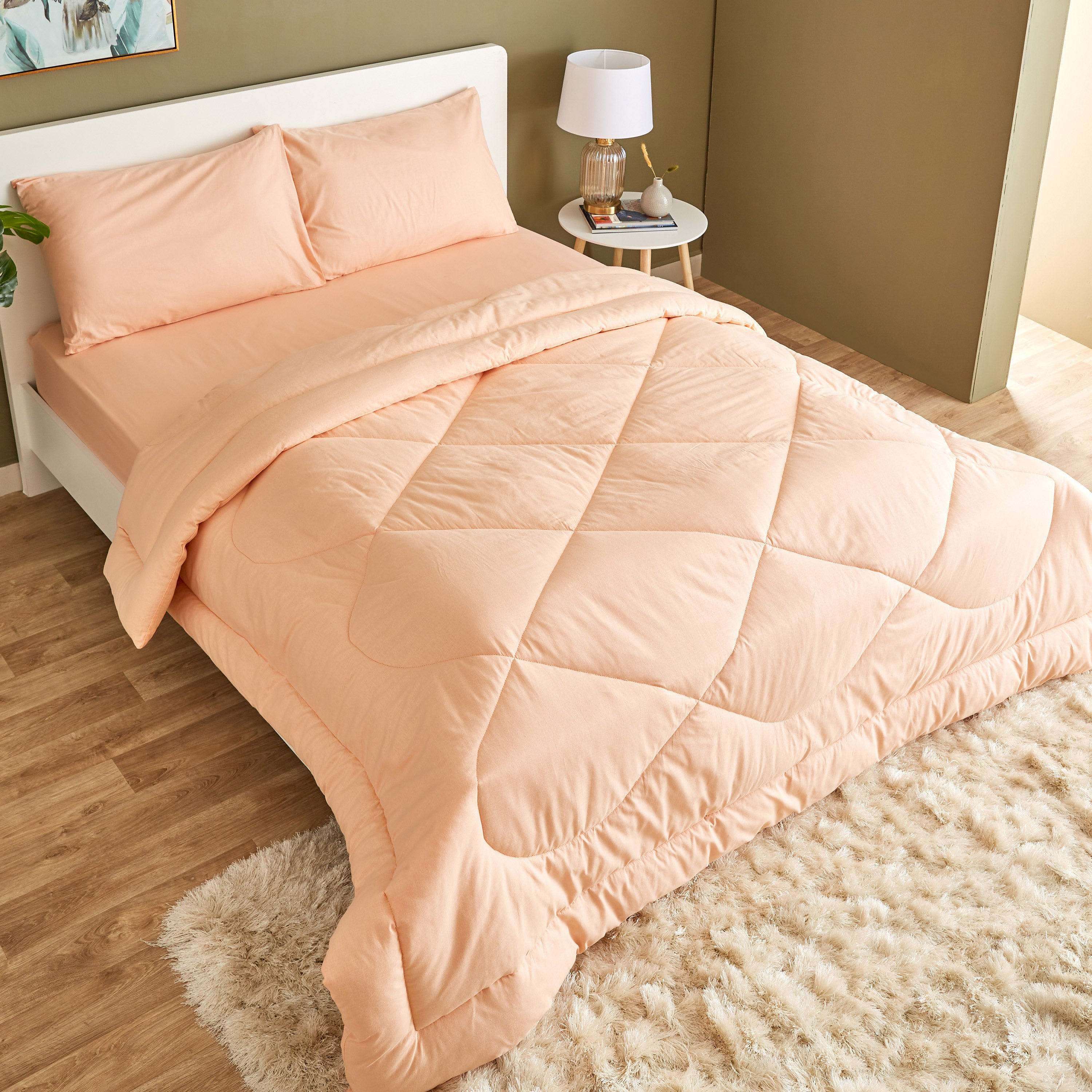 طقم لحاف كينج قطن سادة 3 قطع من ويلينجتون - 220x240 سم-hbxhomeware-hbxdecorandfurnishings-image-5