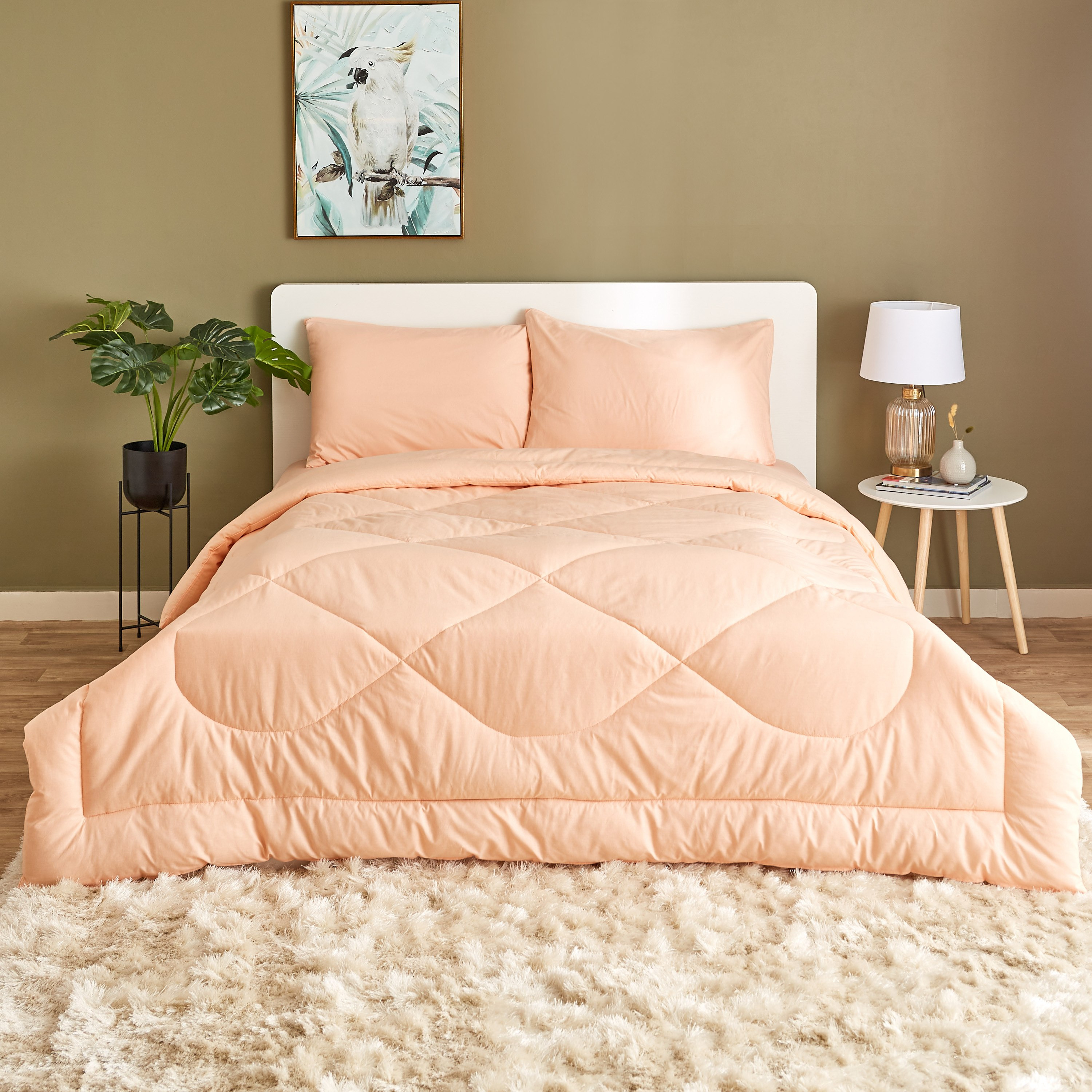 طقم لحاف سوبر كينج قطن سادة 3 قطع من ولينجتون - 240x240 سم-hbxhomeware-hbxdecorandfurnishings-image-2
