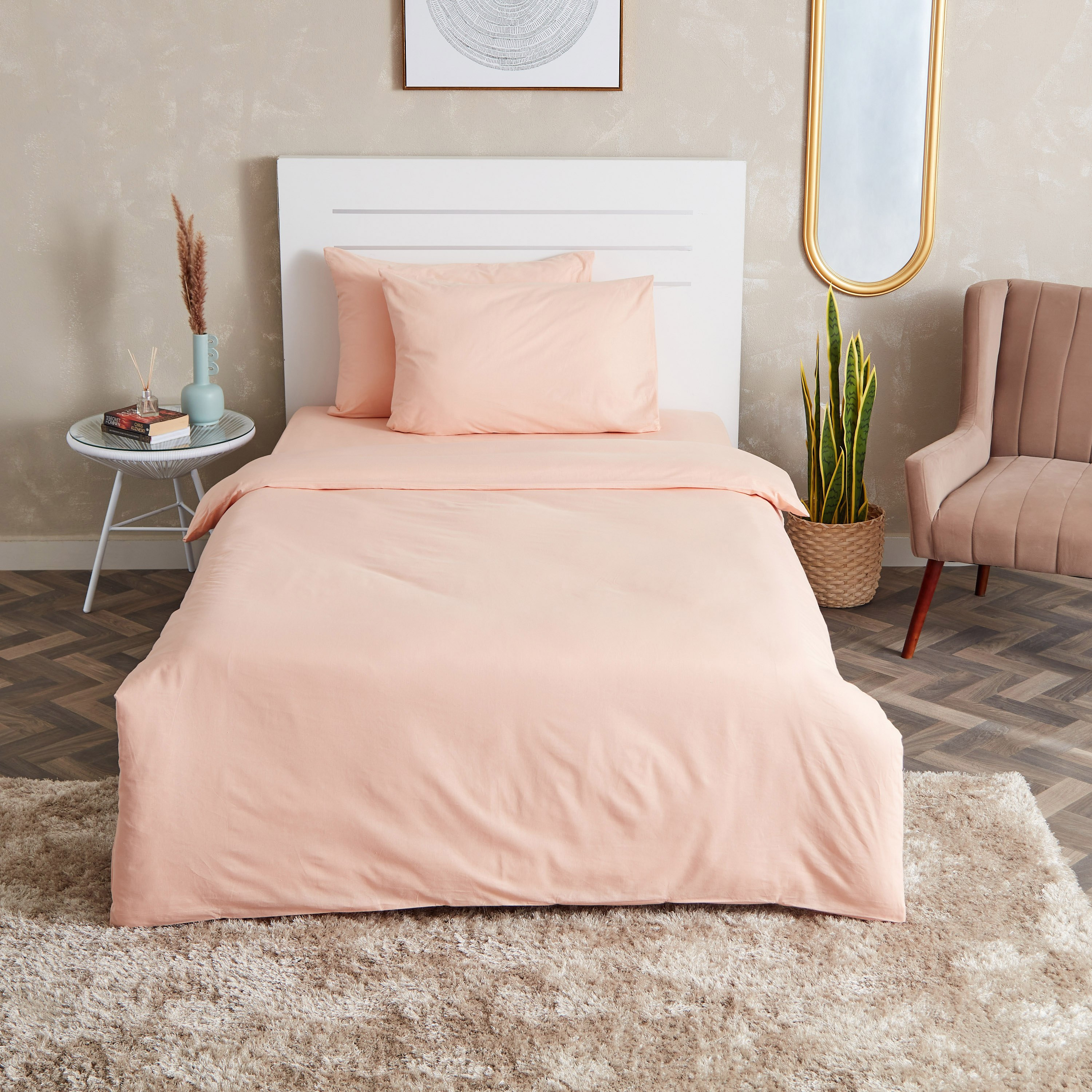 طقم غطاء لحاف قطن مزدوج سادة 3 قطع من ويلينجتون - 150x220 سم-PROMO_HB_AE_B1G1_250925-image-2