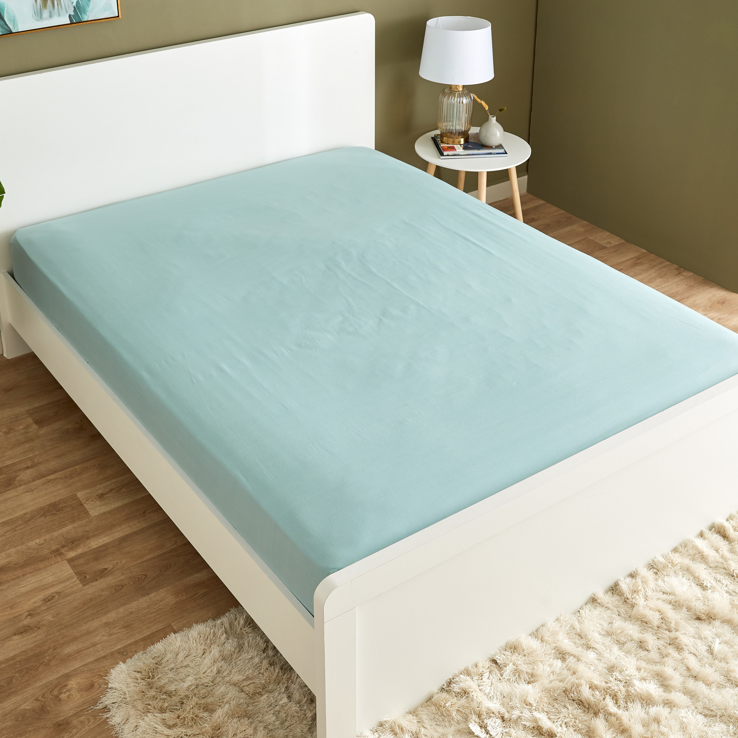 شرشف مطاطي كينج قطني سادة من ويلينجتون - 180x200+25 سم-hbxhomeware-hbxbedroom-image-3
