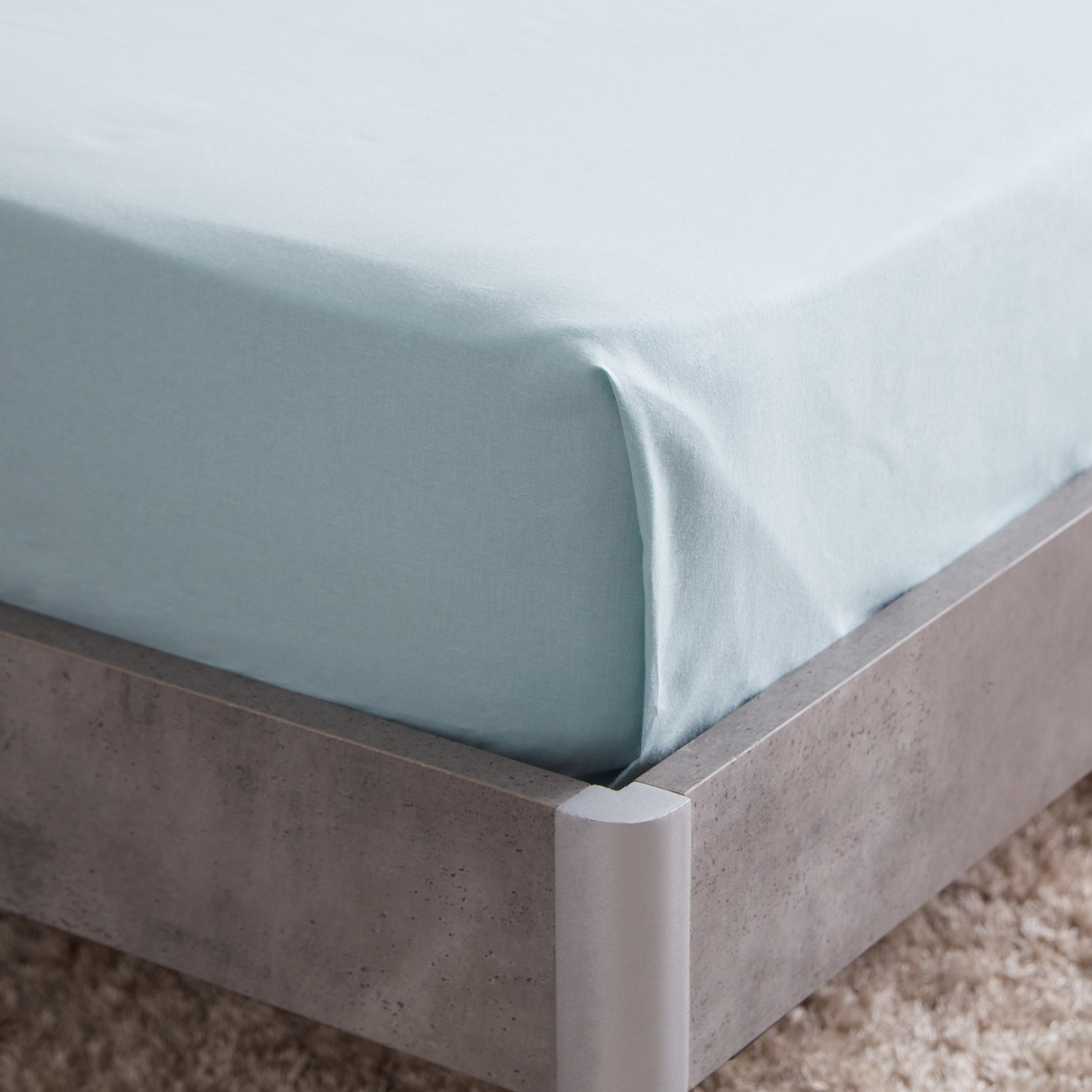 شرشف مسطّح قطني مزدوج سادة من ويلينجتون- 170x260 سم-hbxhomeware-hbxbedroom-image-4