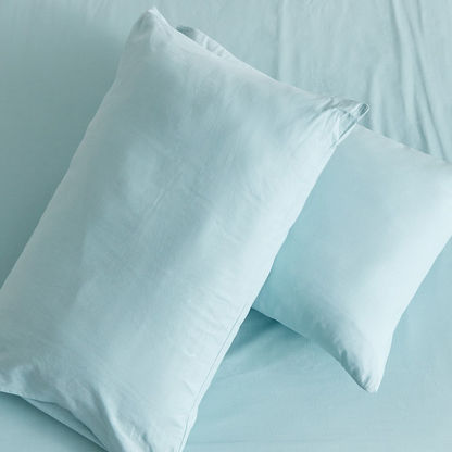 Wellington Solid 2-Piece Cotton Pillow Cover Set - 50x75 cm