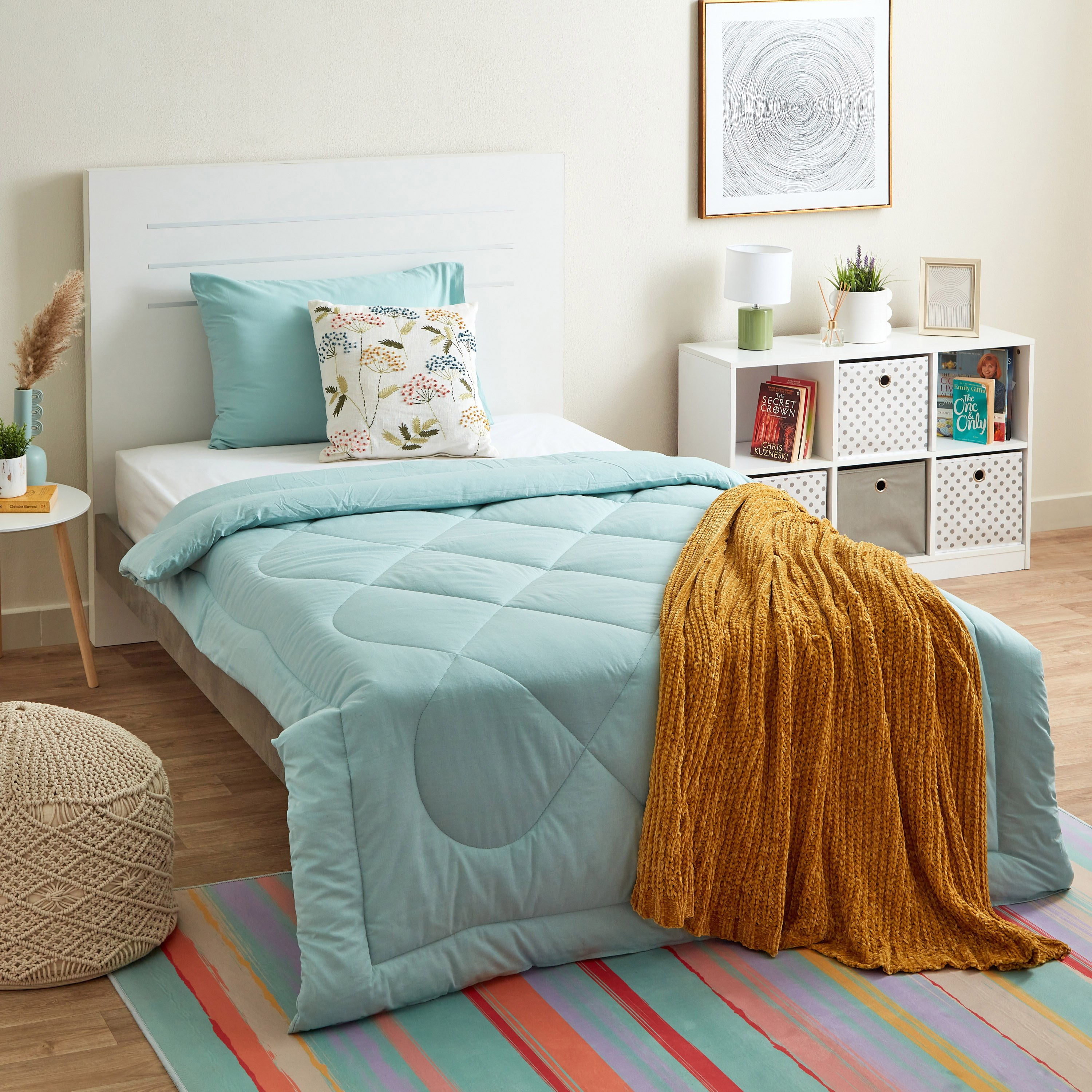 طقم لحاف فردي قطن قطعتين من ويلينجتون - 135x220 سم-hbxhomeware-hbxdecorandfurnishings-image-7
