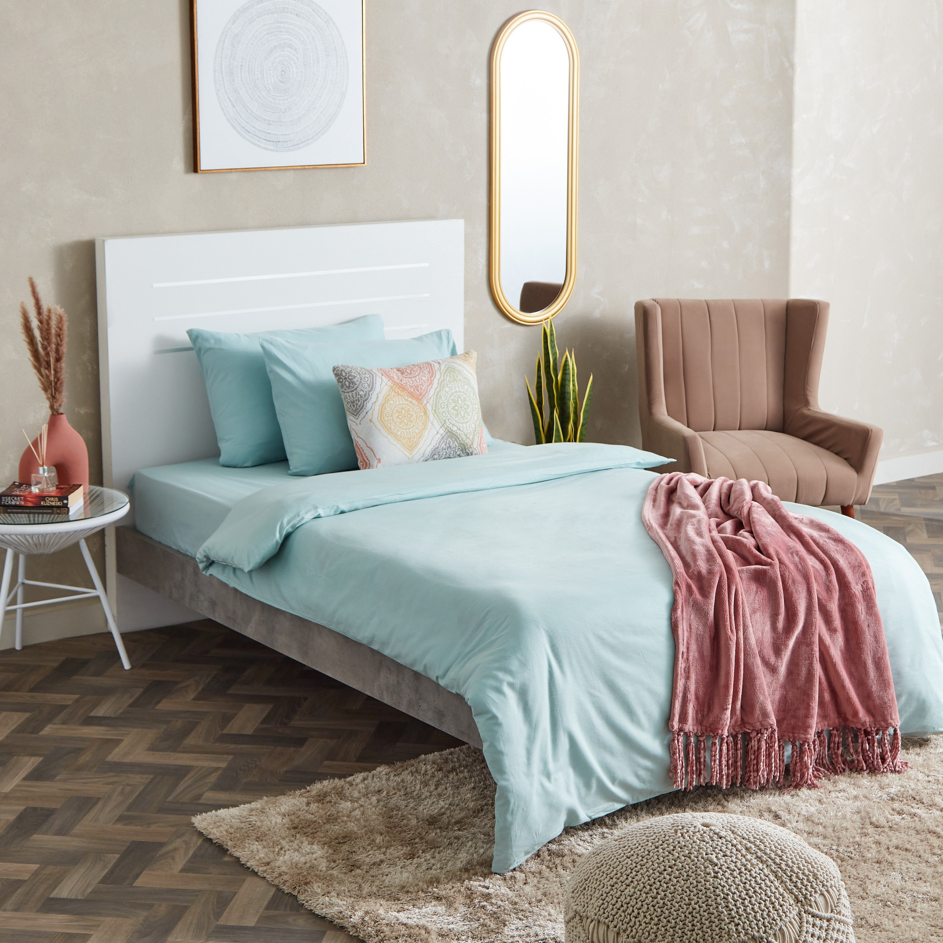 طقم غطاء لحاف قطن مزدوج سادة 3 قطع من ويلينجتون - 150x220 سم-PROMO_HB_AE_B1G1_250925-image-7