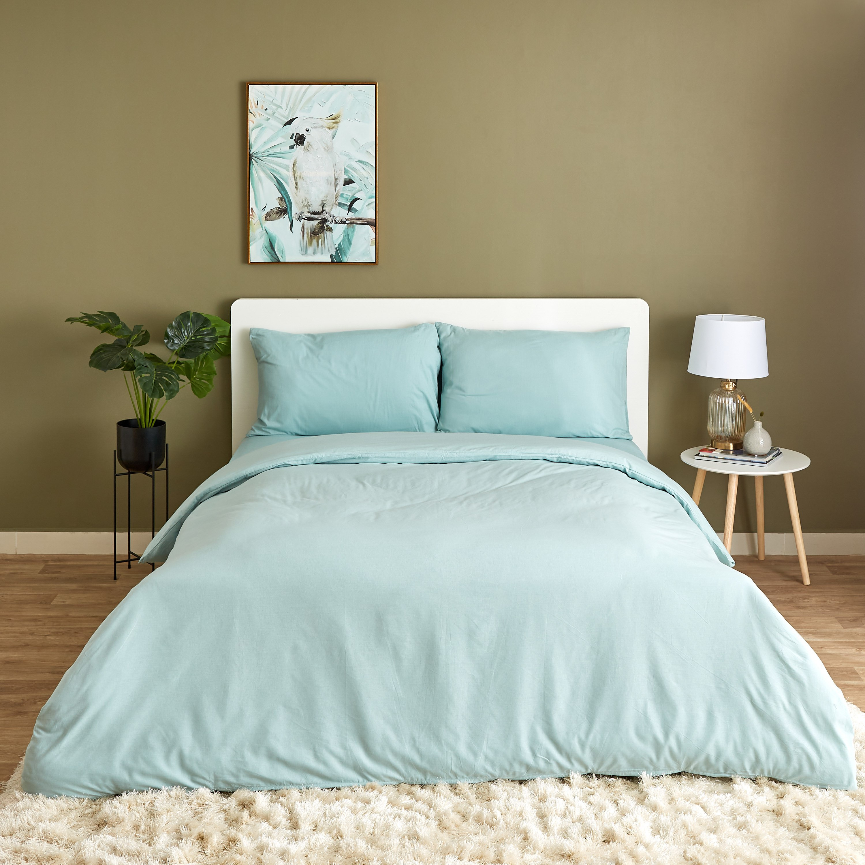 طقم غطاء لحاف كينج قطني سادة 3 قطع من ويلينجتون - 220x220 سم-hbxhomeware-bedding-duvetcovers-image-3