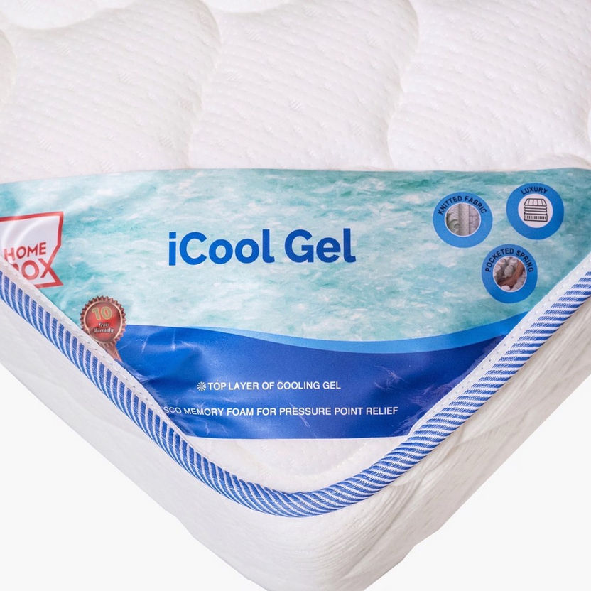 iCool Gel Queen Foam Pocket Spring Mattress - 150x200x26 cm-Queen-image-3