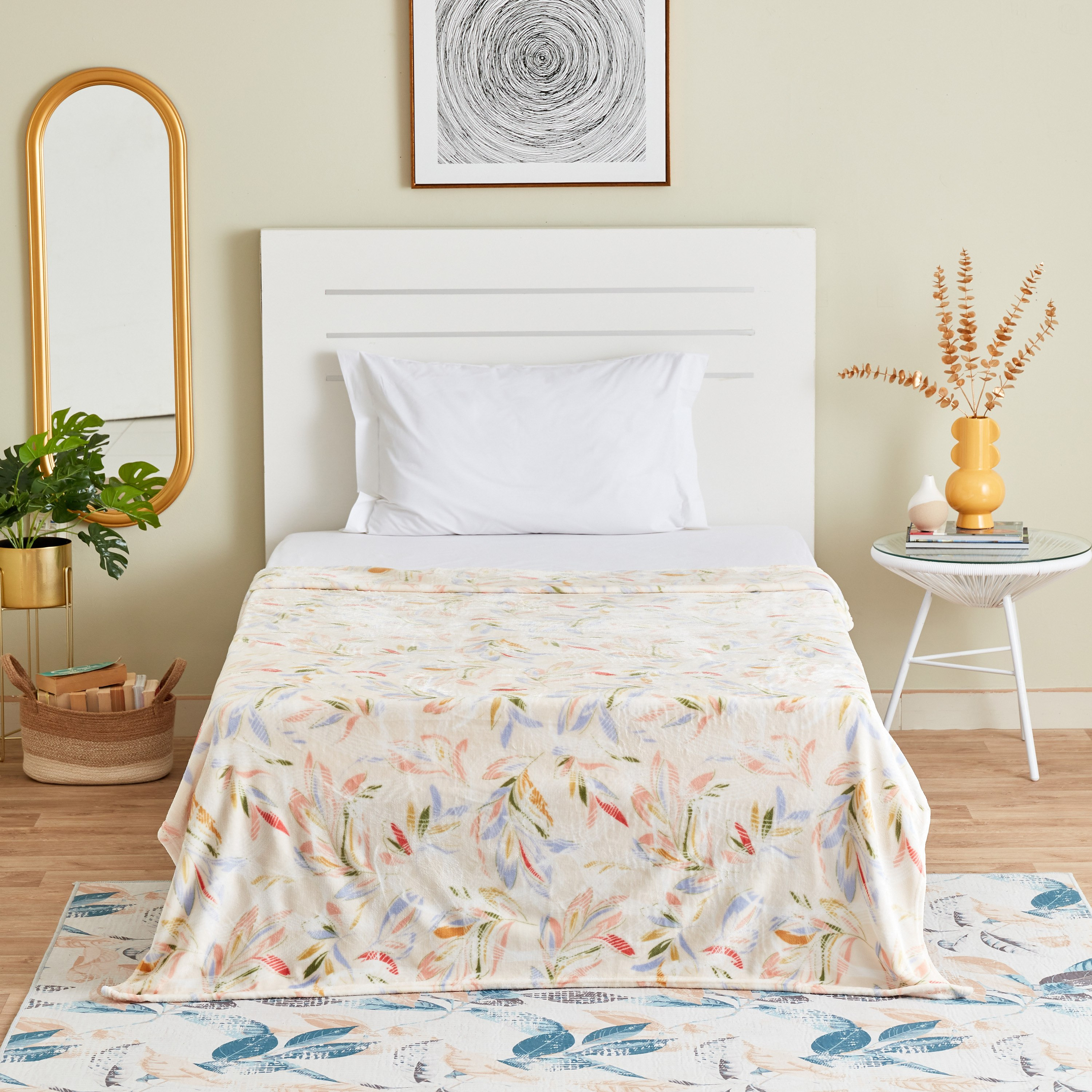 بطانية فلانيل مزدوجة بطبعات من جويس - 150x220 سم-hbxhomeware-hbxbedroom-image-1