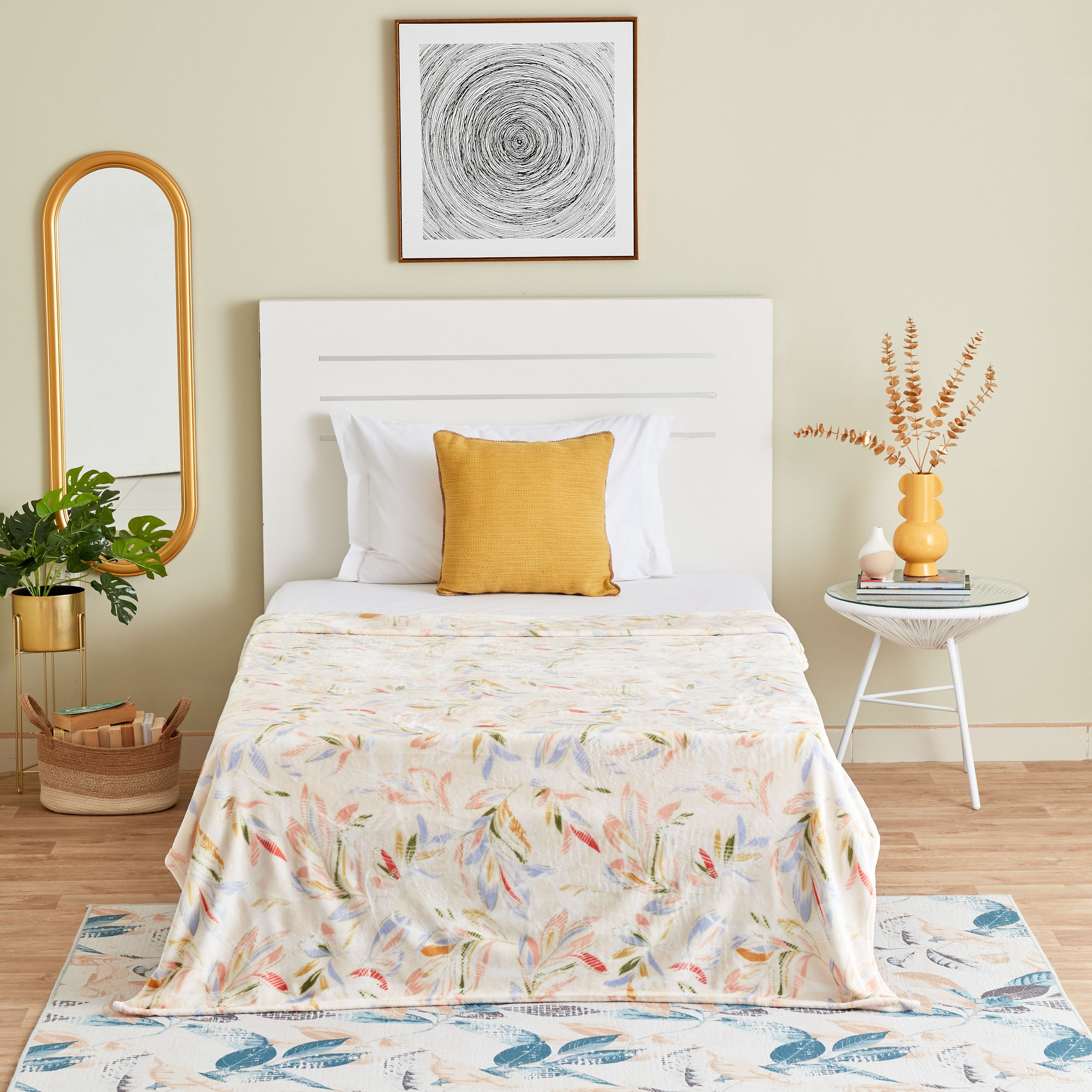 بطانية فلانيل مزدوجة بطبعات من جويس - 150x220 سم-hbxhomeware-hbxbedroom-image-5