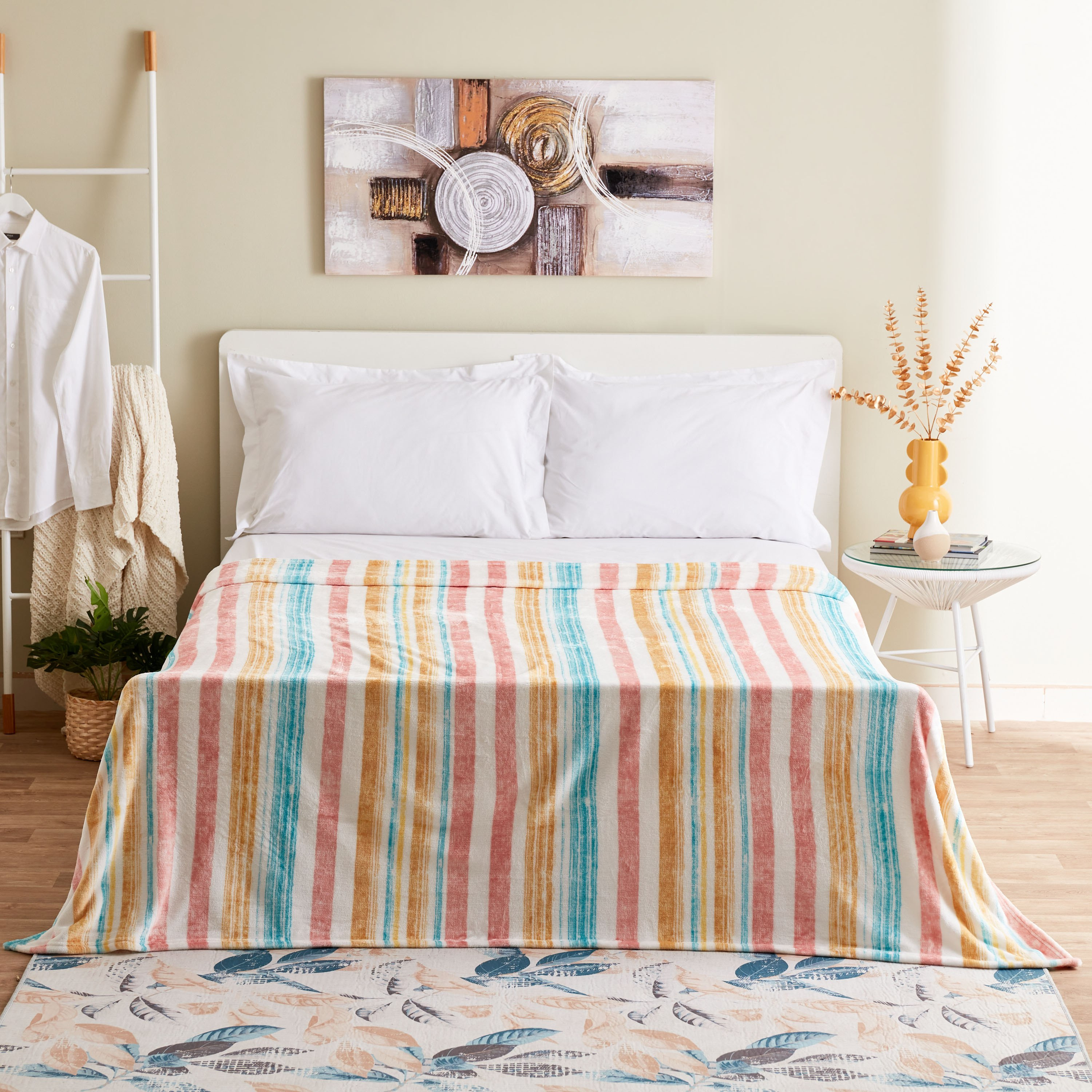 بطانة فلانيل كينج بطبعات من جويس أوسلو - 220x240 سم-hbxhomeware-hbxbedroom-image-1