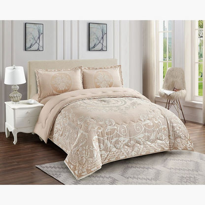 Augusta 3-Piece King Jacquard Comforter Set - 220x240 cm