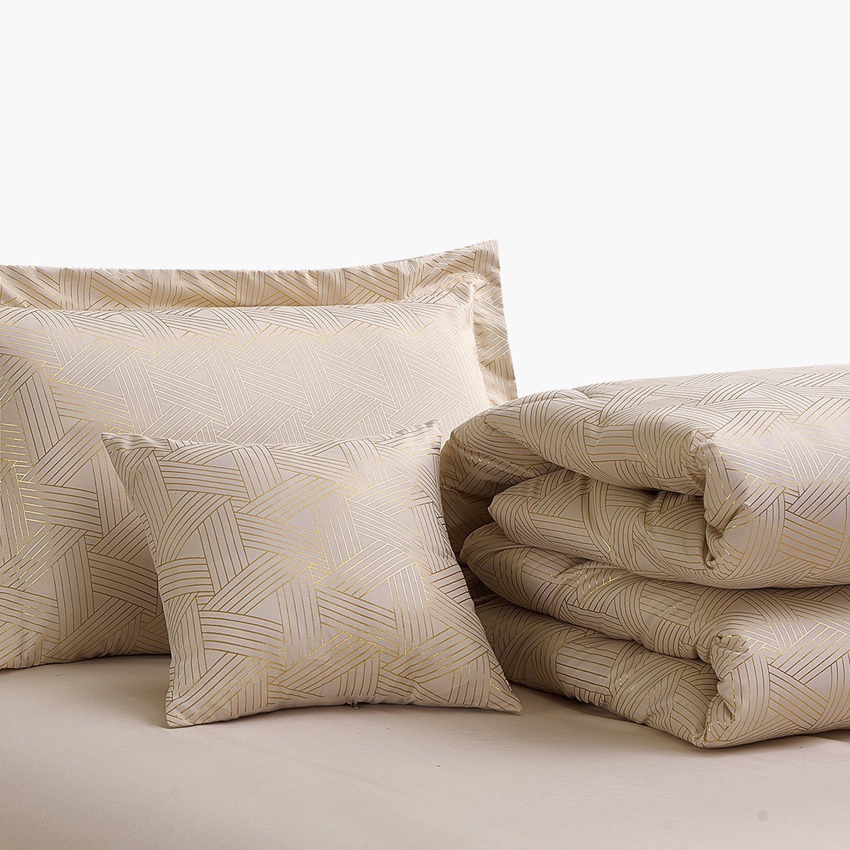 طقم لحاف كينج بطبعات فويل 7 قطع من ألينكا - 220x240 سم-hbxhomeware-hbxdecorandfurnishings-image-5