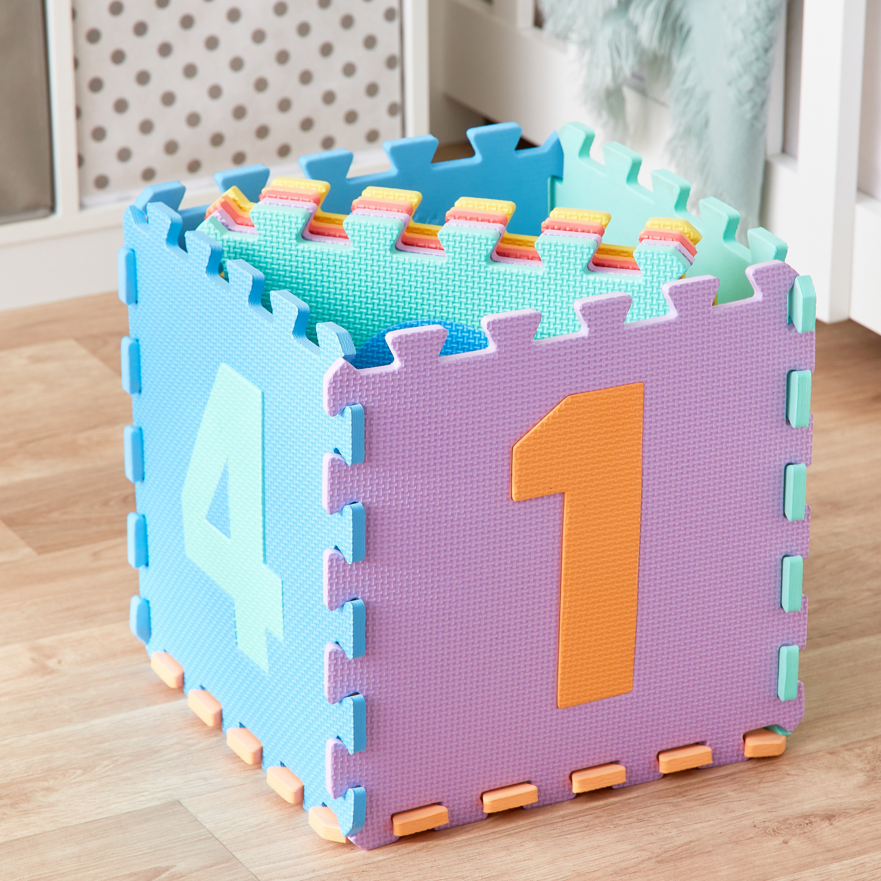 مجموعة حصيرة إسفنجية  أرقام 10 قطع من ميستيفاي - 31.5x31.5x1 سم-hbxhomeware-hbxkidsandyouth-image-4