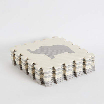 Mystify 9-Piece Foam Animal Cutouts Mat - 30x30x1 cms