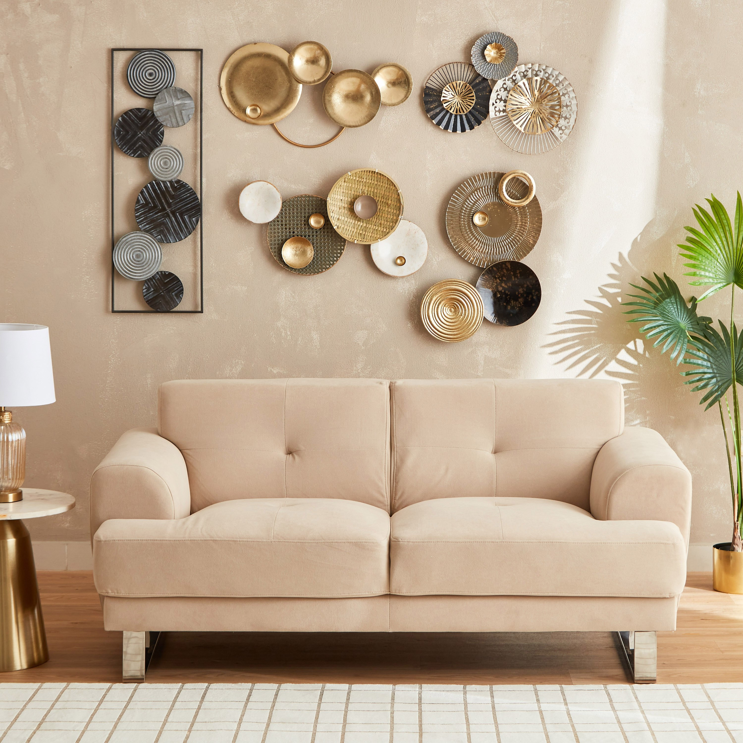 ديكور حائط معدن مستدير من إيما - 66x4.5x38 سم-hbxdiningroom-walldecor-wallart-image-5
