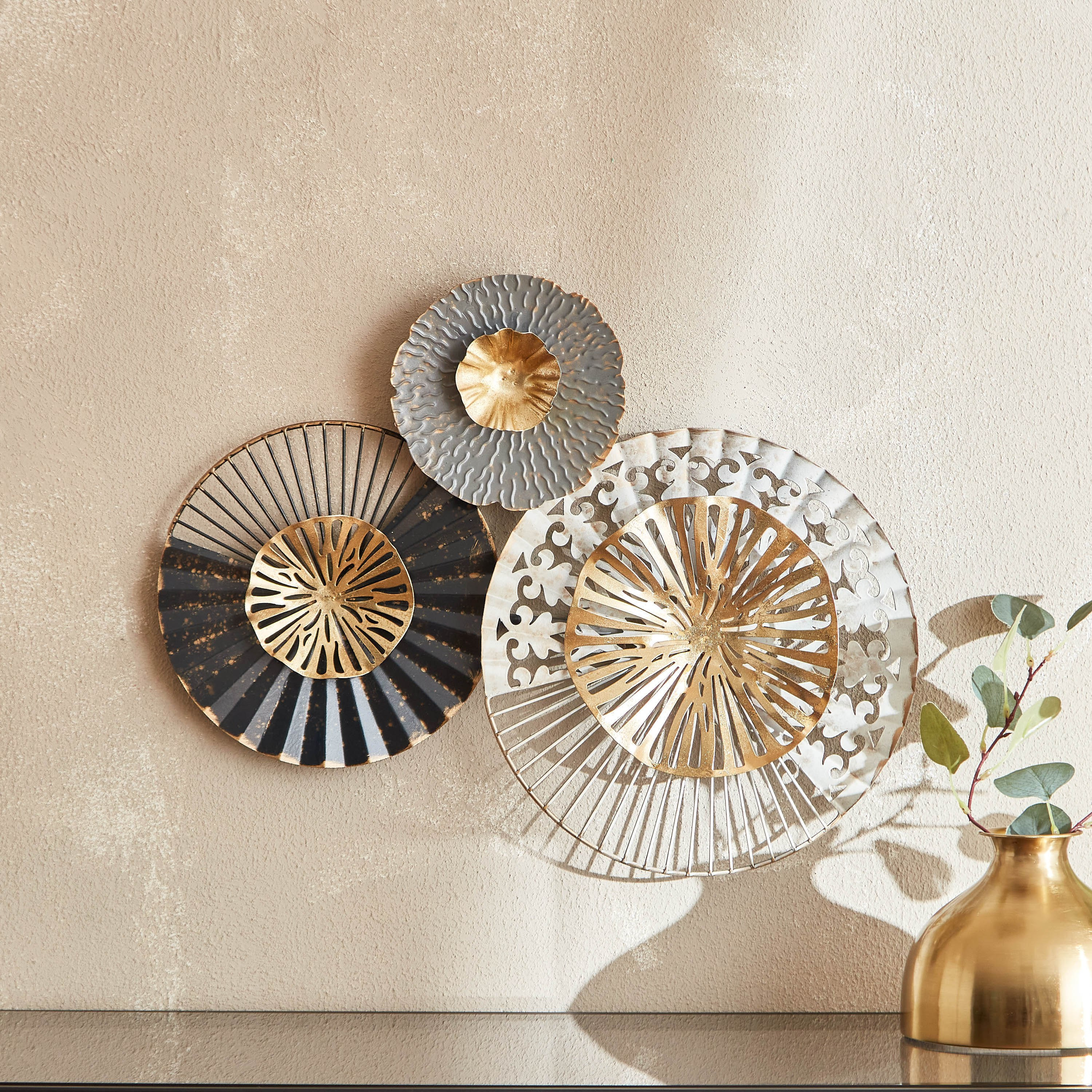 Ema Metal Wall Decor - 52x6x40 cm-hbxdiningroom-walldecor-wallart-image-1