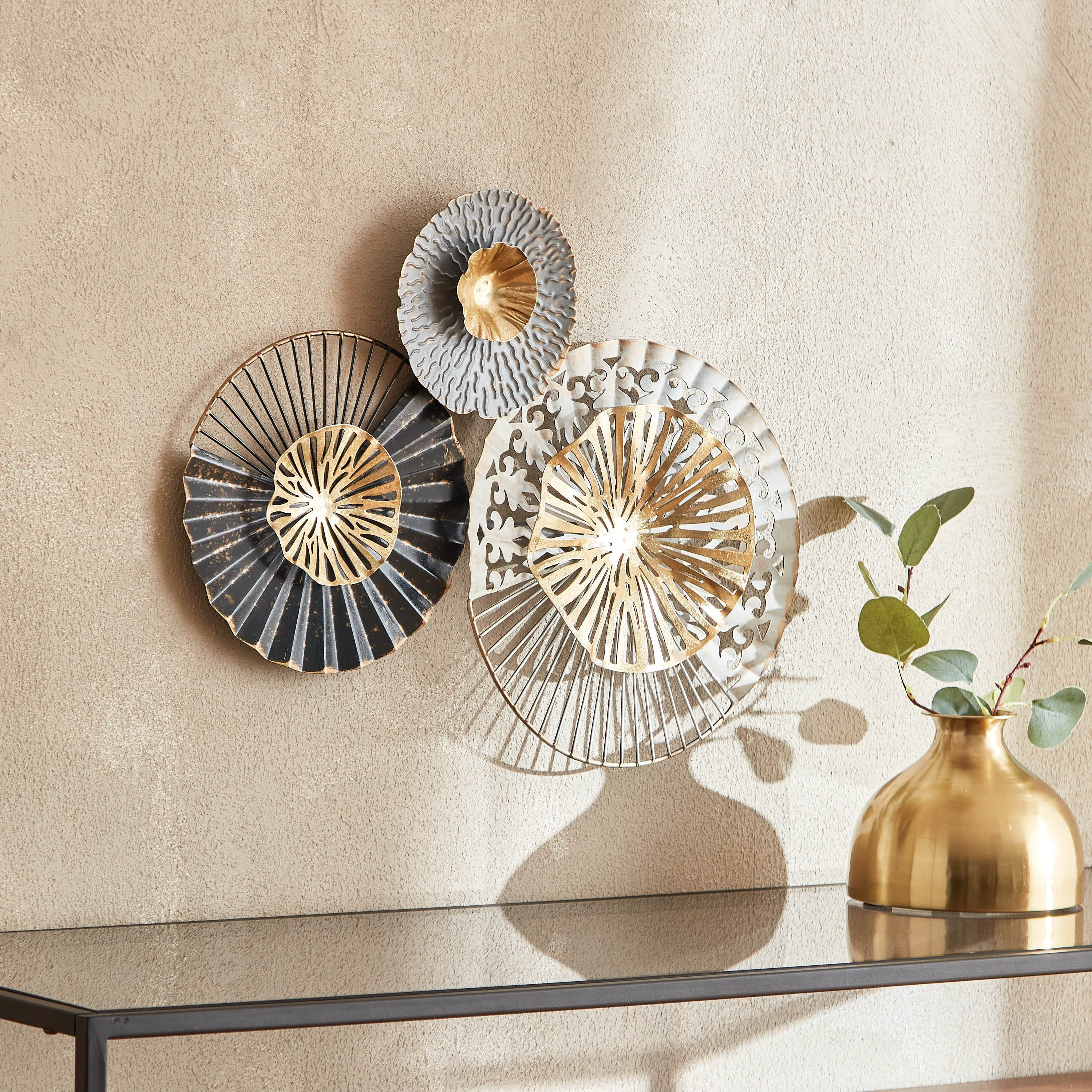 Ema Metal Wall Decor - 52x6x40 cm-hbxdiningroom-walldecor-wallart-image-2