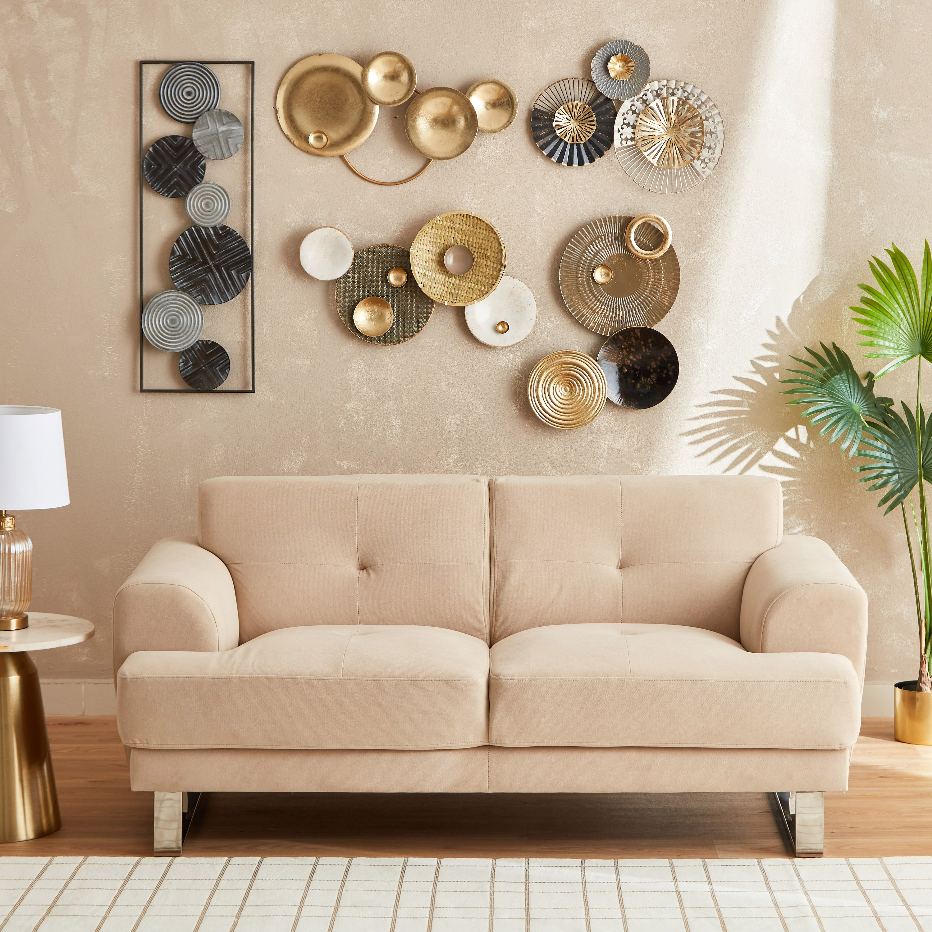 ديكور حائط معدني بإطار من إيما - 31x4x89 سم-hbxdiningroom-walldecor-wallart-image-5