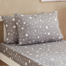 Spencer Star 2-Piece Microfibre Pillow Cover Set - 50x75 cms
