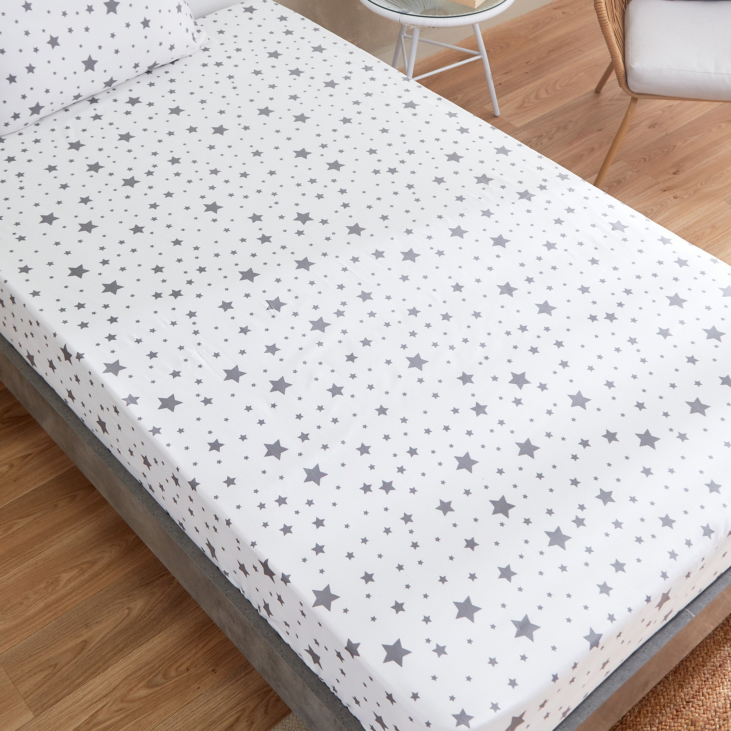 طقم شرشف مسطح مزدوج ألياف دقيقة قطعتين ستار من سبنسر - 160x240 سم-hbxhomeware-hbxkidsandyouth-image-3