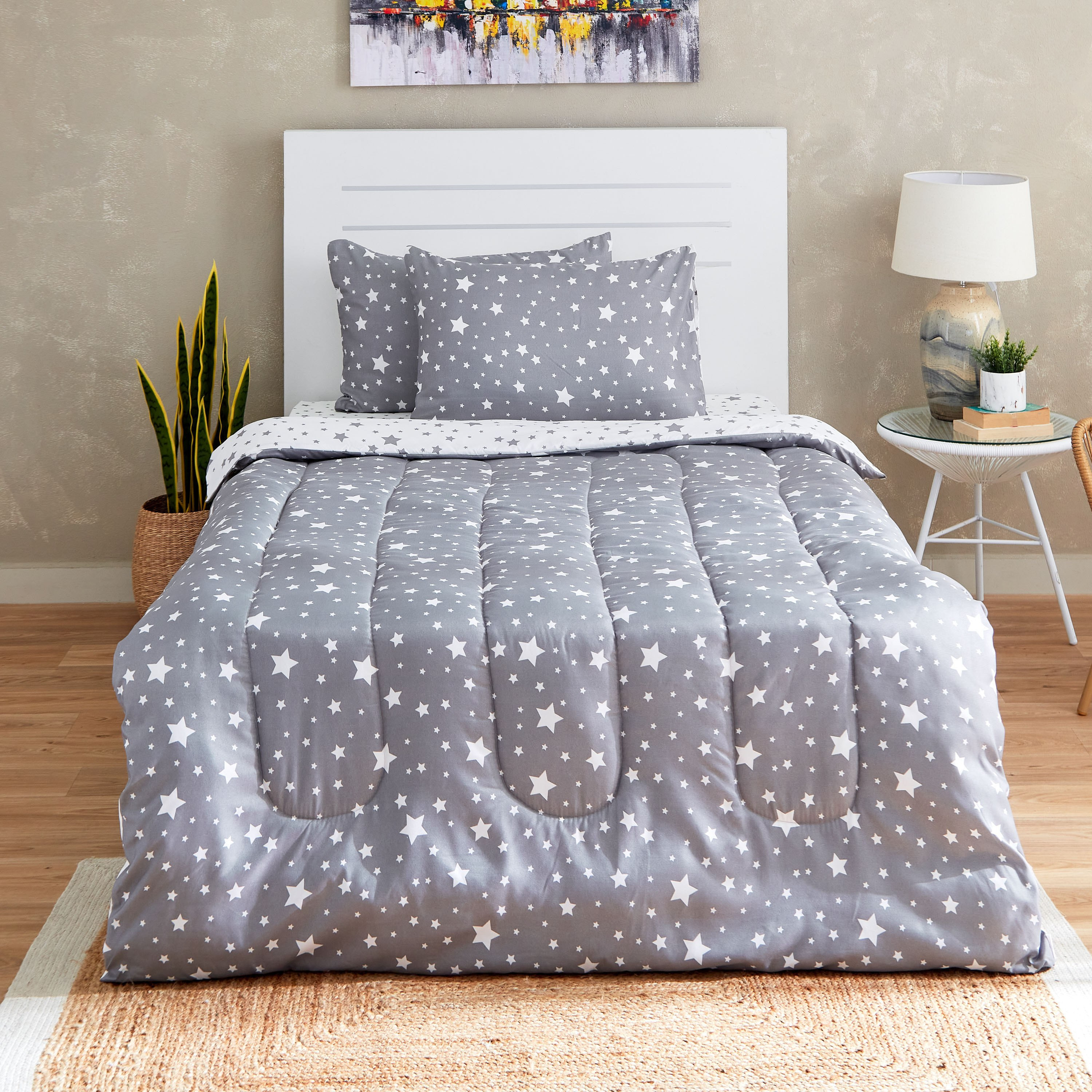 لحاف مزدوج من الألياف الدقيقة بتصميم نجمة من سبنسر- 160x220 سم-hbxhomeware-hbxkidsandyouth-image-1