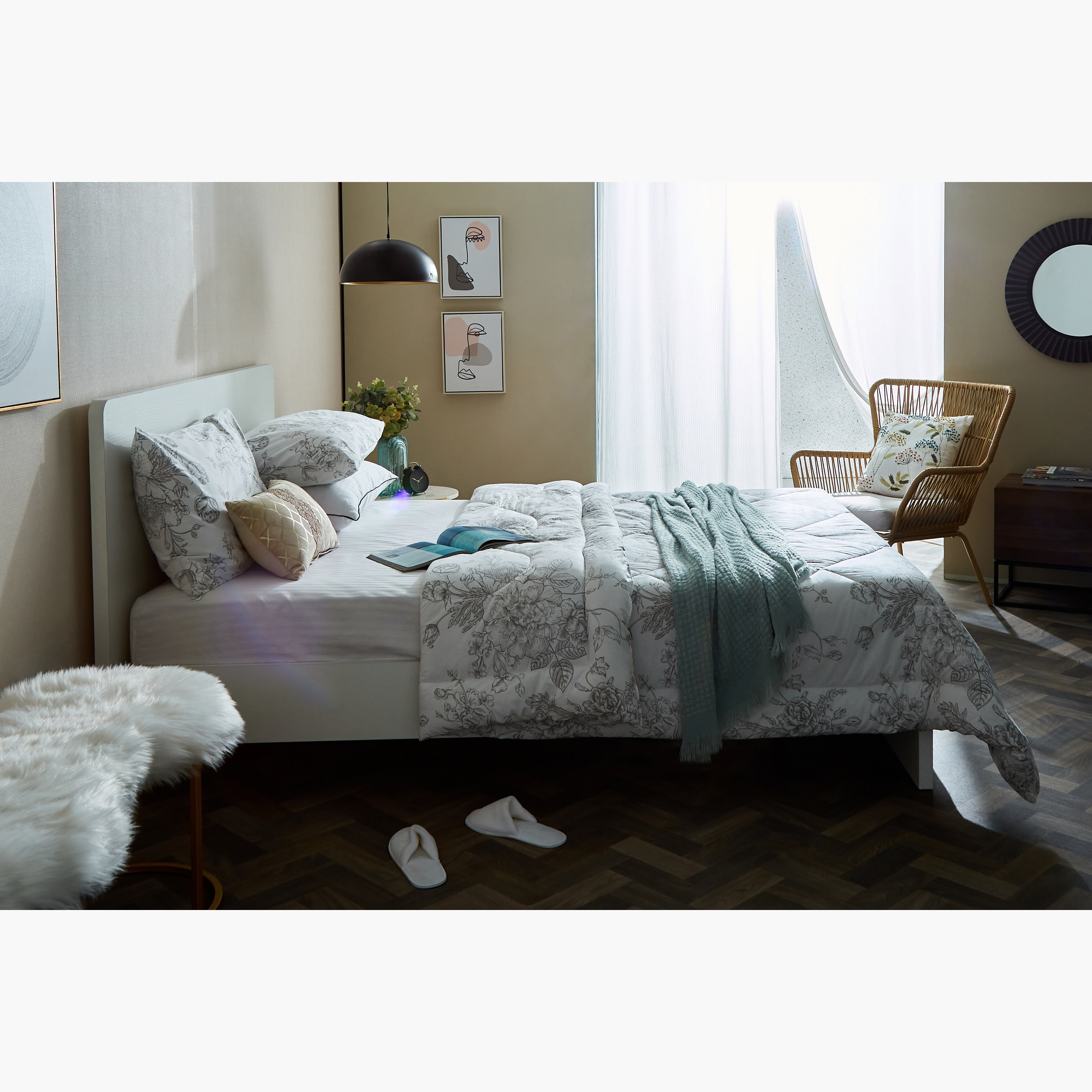طقم لحاف قطن كينج 3 قطع من لشبونة كارولينا - 240x220 سم-hbxhomeware-hbxdecorandfurnishings-image-7
