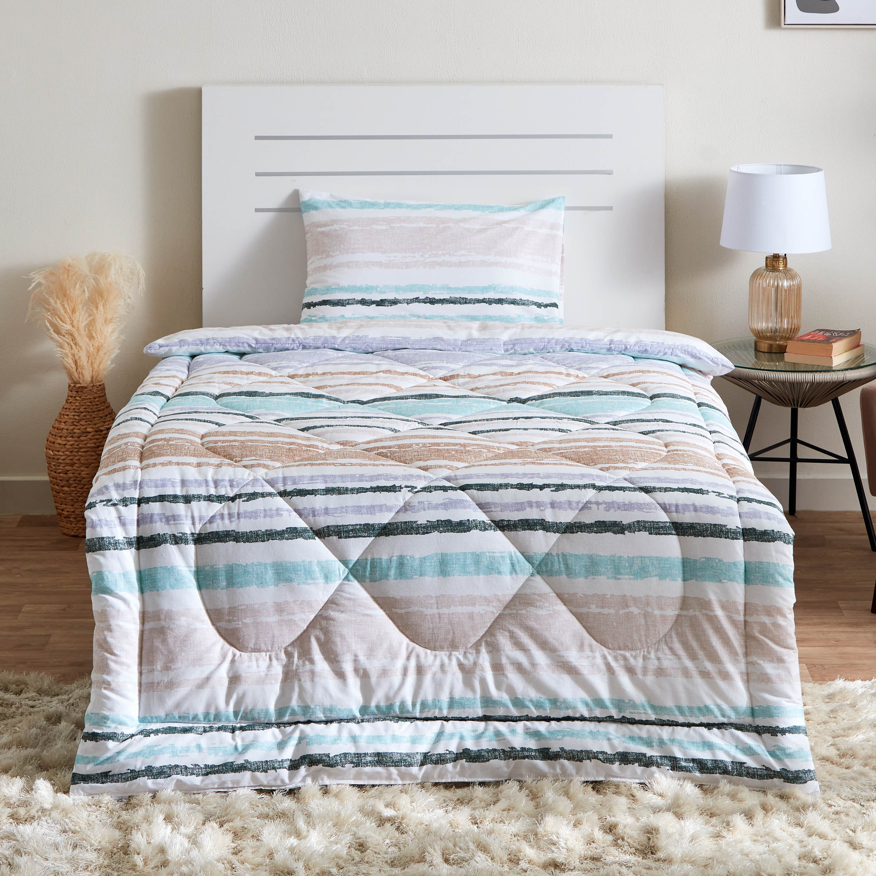 طقم لحاف قطن مزدوج قطعتين من لشبونة هيلينا - 150x220 سم-hbxhomeware-hbxdecorandfurnishings-image-2