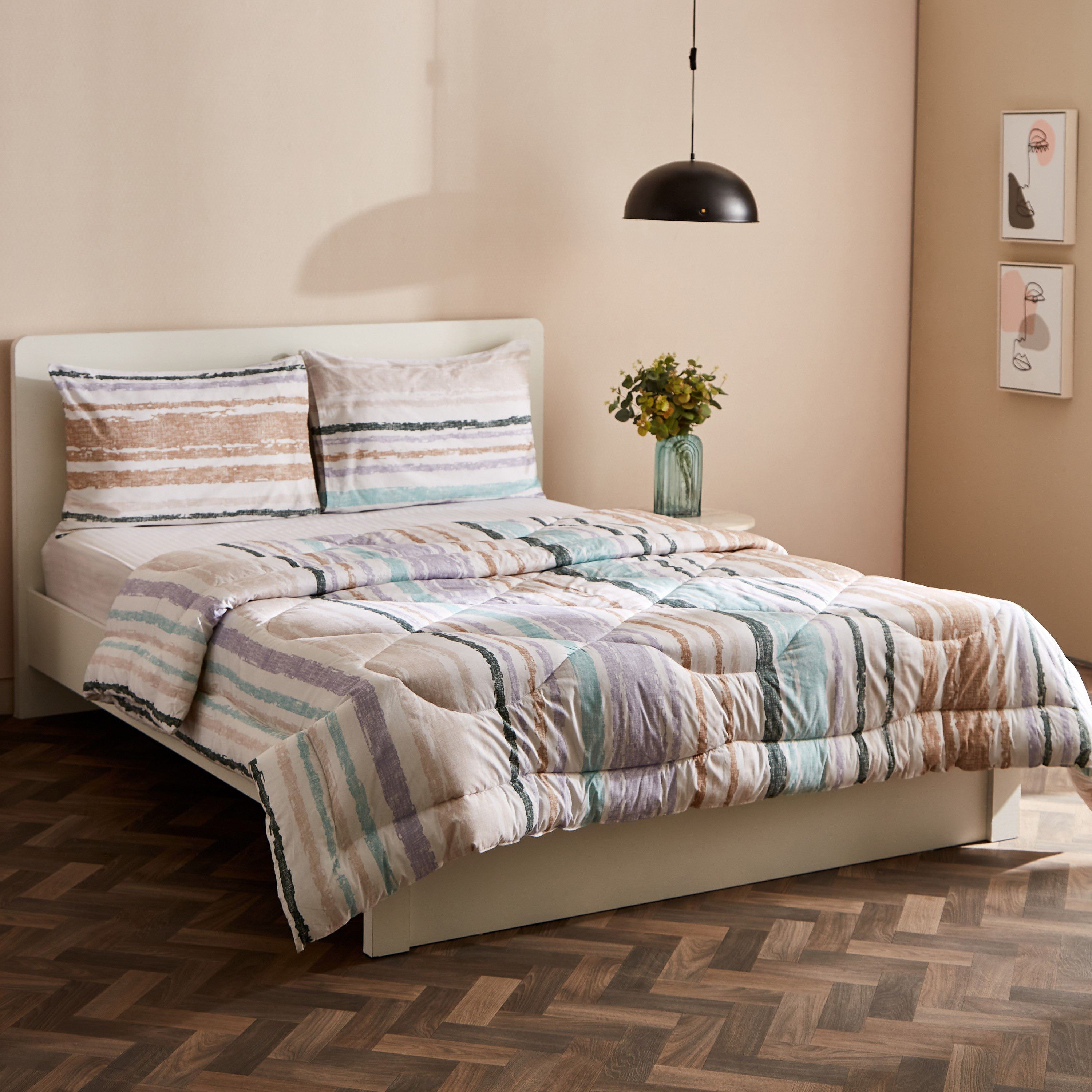 Lisbon Helena 3-Piece King Cotton Comforter Set - 220x240 cm-hbxhomeware-hbxdecorandfurnishings-image-1