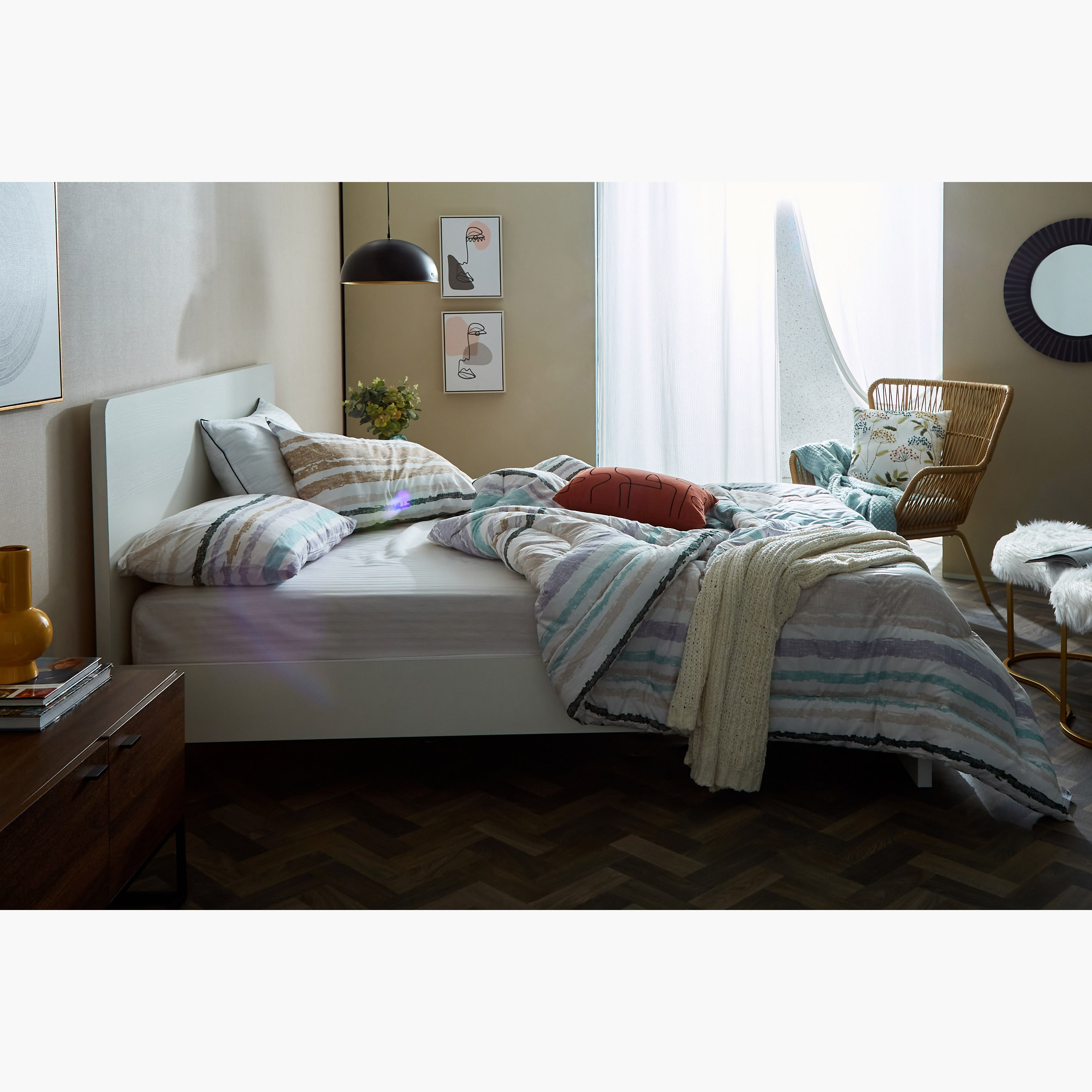 Lisbon Helena 3-Piece King Cotton Comforter Set - 220x240 cm-hbxhomeware-hbxdecorandfurnishings-image-8
