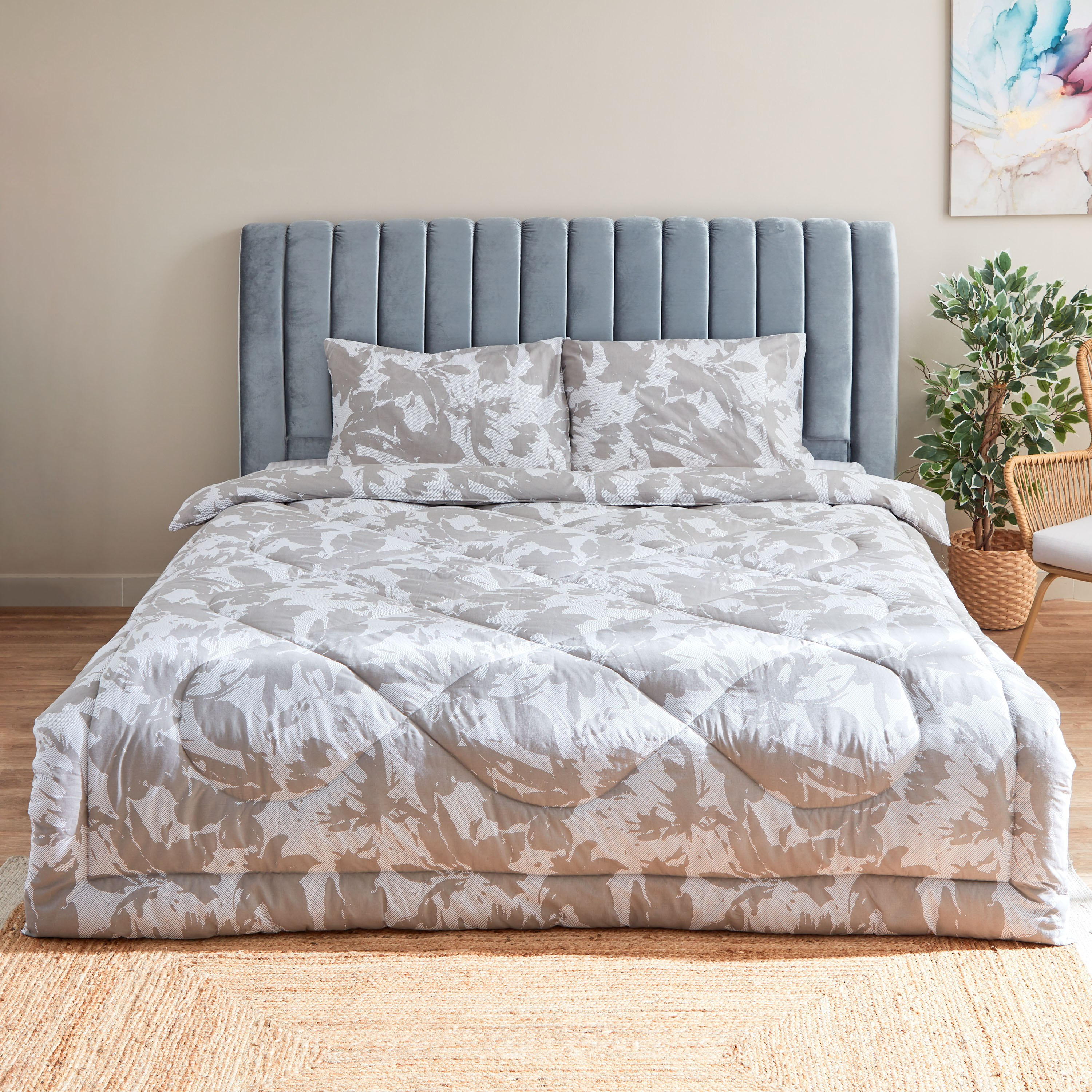 طقم لحاف قطن كينج قطعتين أرين من لشبونة - 220x240 سم-hbxhomeware-hbxdecorandfurnishings-image-2