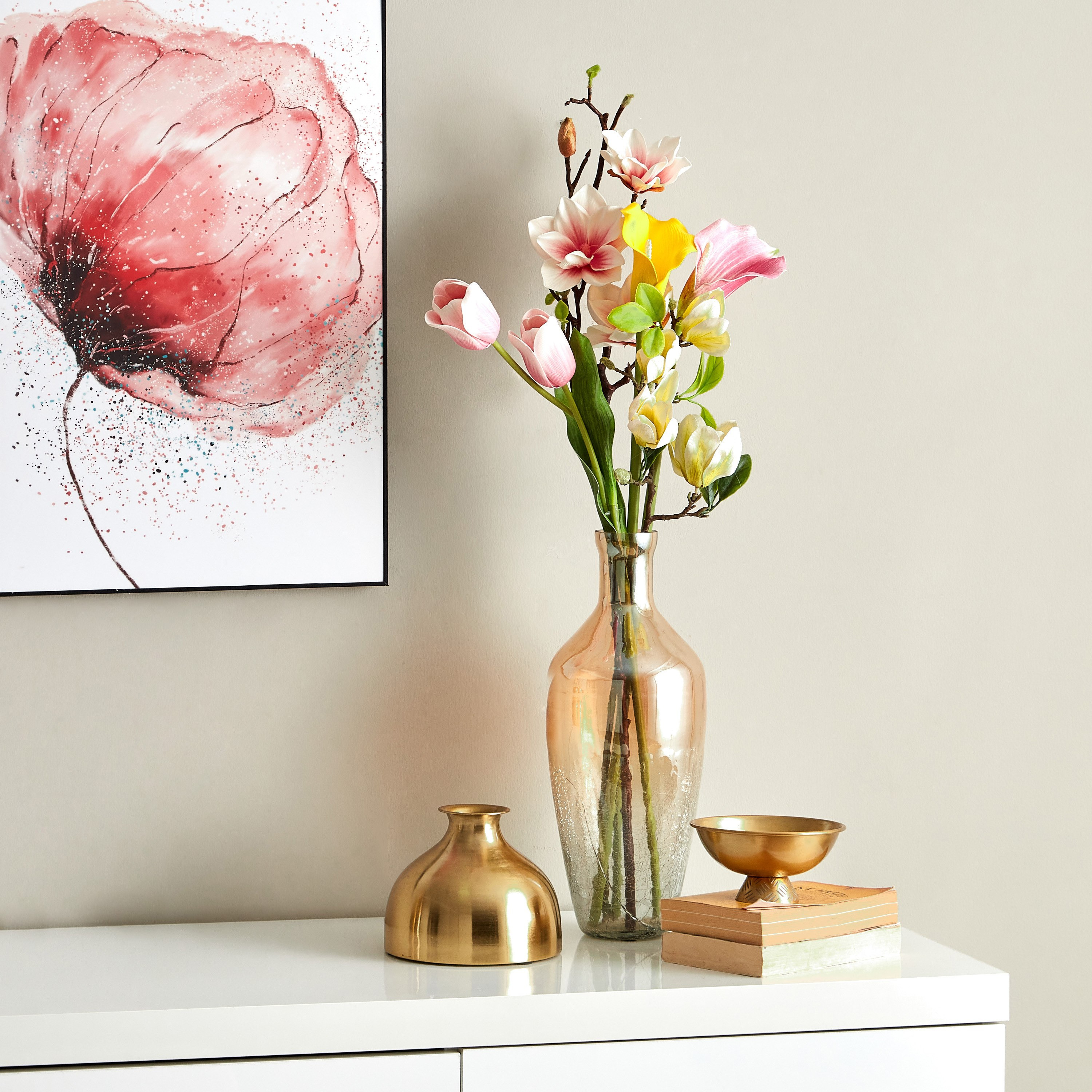 جذع زهرة ماجنوليا 4 رؤوس من آريا - 66 سم-hbxdecorandfurnishings-homeaccessories-artificialflowersandplants-image-4