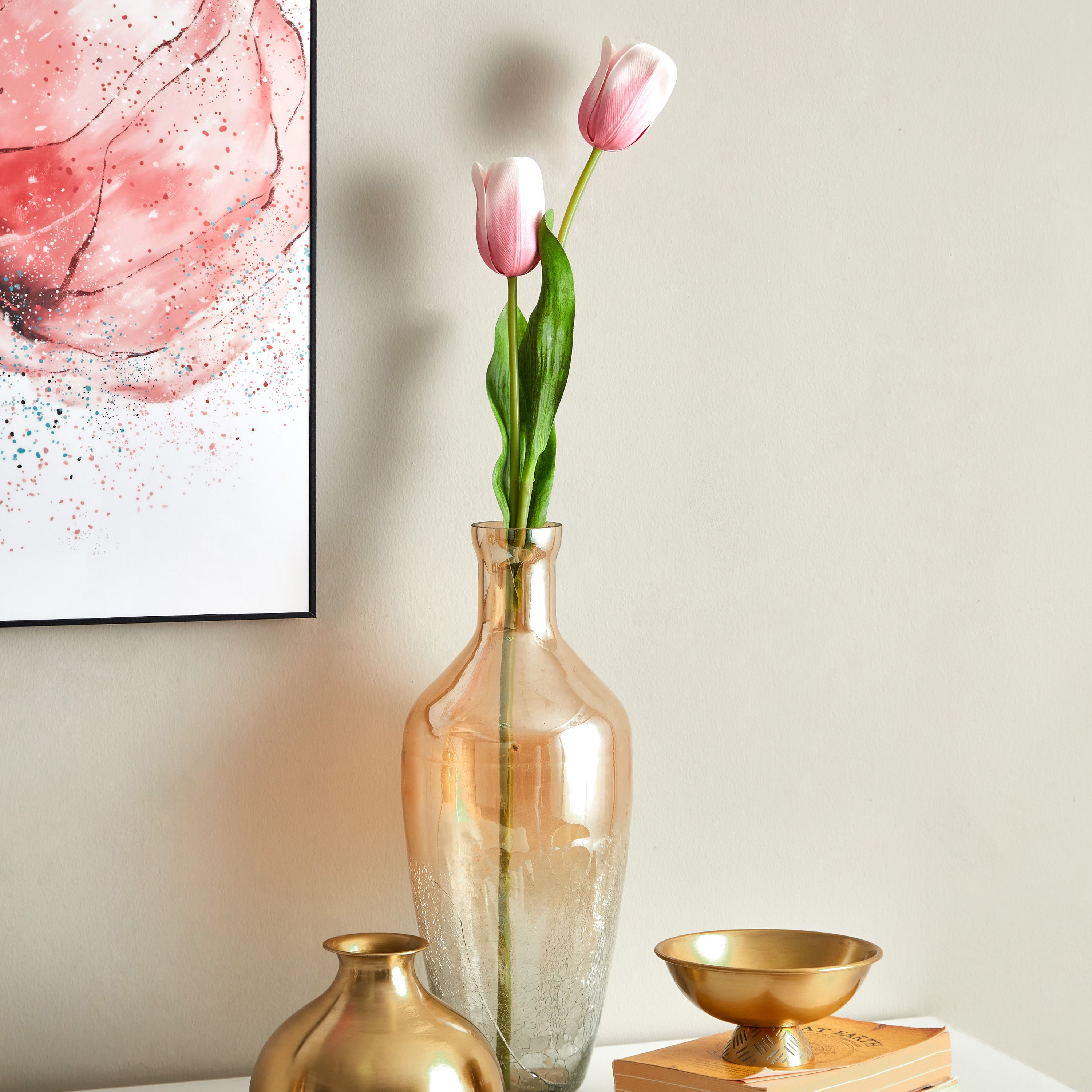 جذع زهرة تيوليب برأسين من آريا - 72 سم-hbxdecorandfurnishings-homeaccessories-artificialflowersandplants-image-1