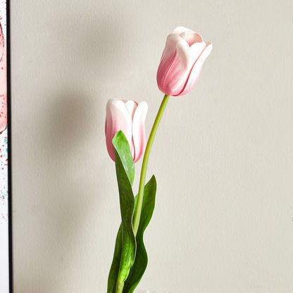 Aria 2-Head Tulip Flower Stem - 72 cm