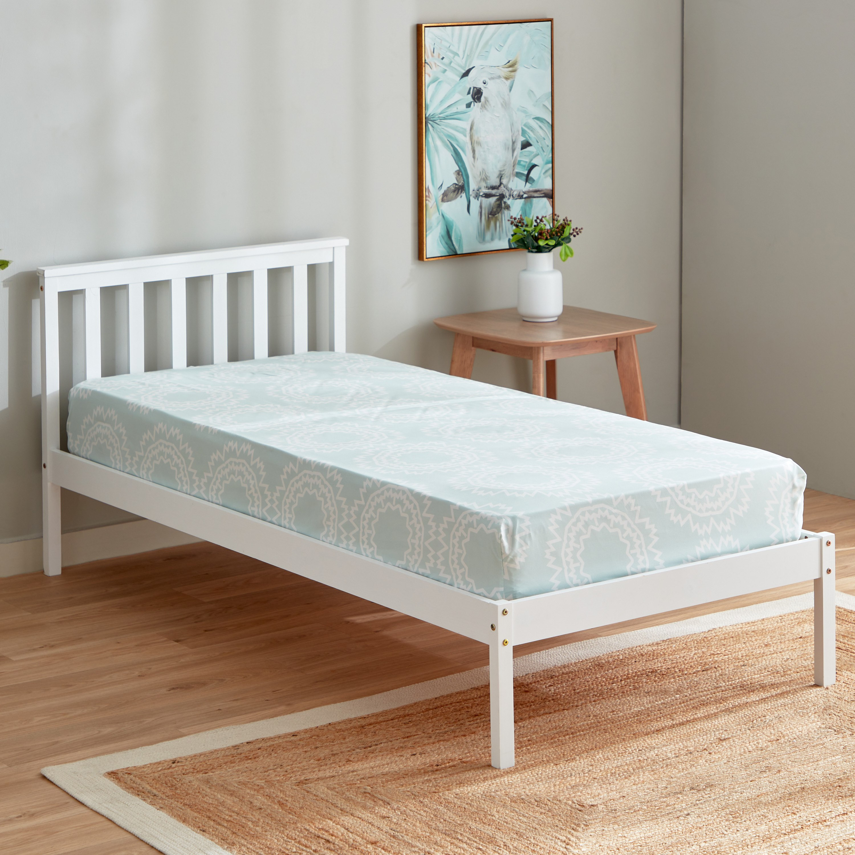 شرشف مطاطي فردي ألياف دقيقة بطبعات من أتلانتا كيارا - 90x200+25 سم-hbxhomeware-hbxbedroom-image-1
