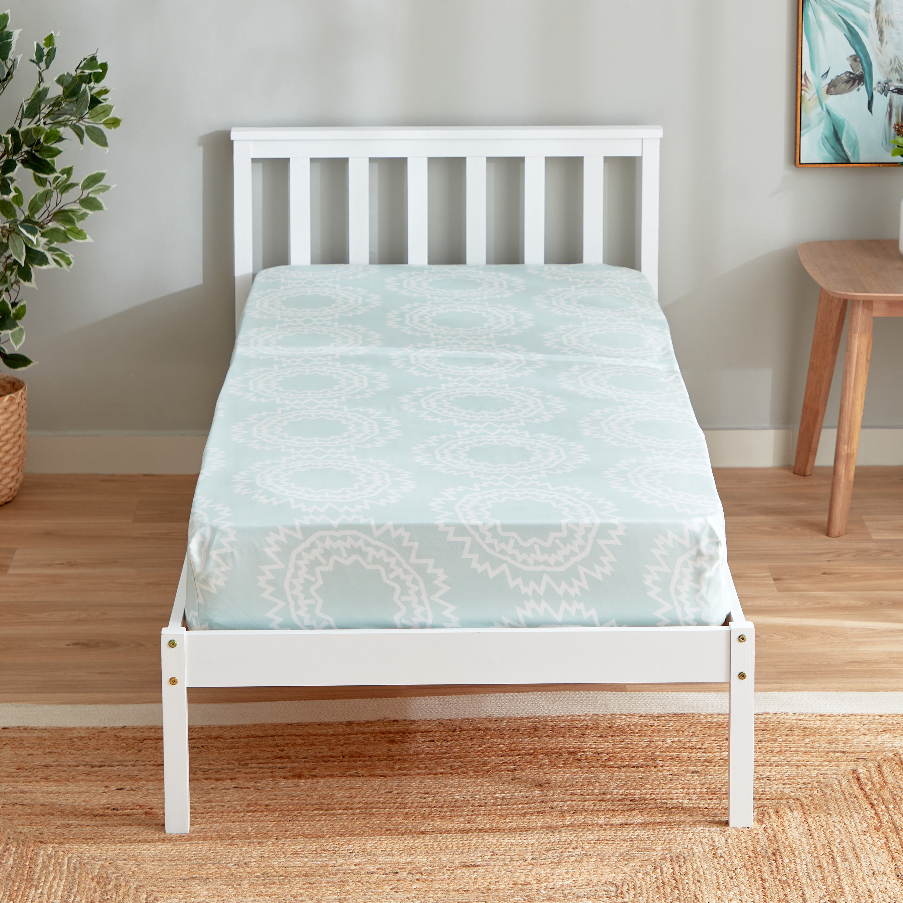 شرشف مطاطي فردي ألياف دقيقة بطبعات من أتلانتا كيارا - 90x200+25 سم-hbxhomeware-hbxbedroom-image-2