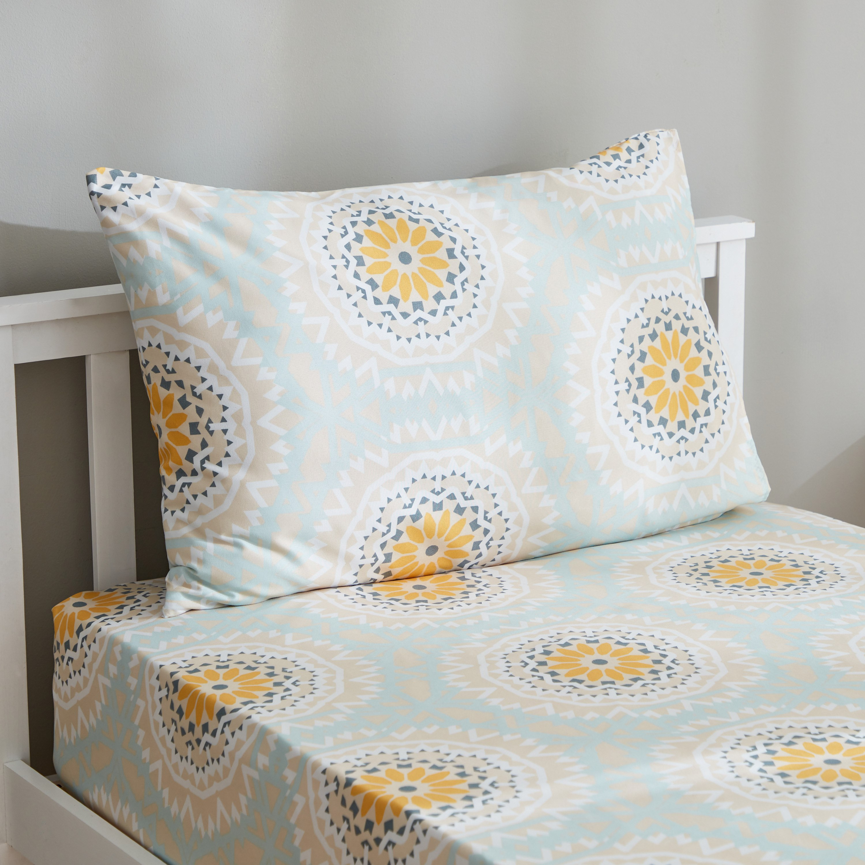 طقم شرشف مسطح فردي قطعتين من الألياف الدقيقة بطبعات من أتلانتا كيارا - 150x260 سم-hbxhomeware-hbxbedroom-image-5