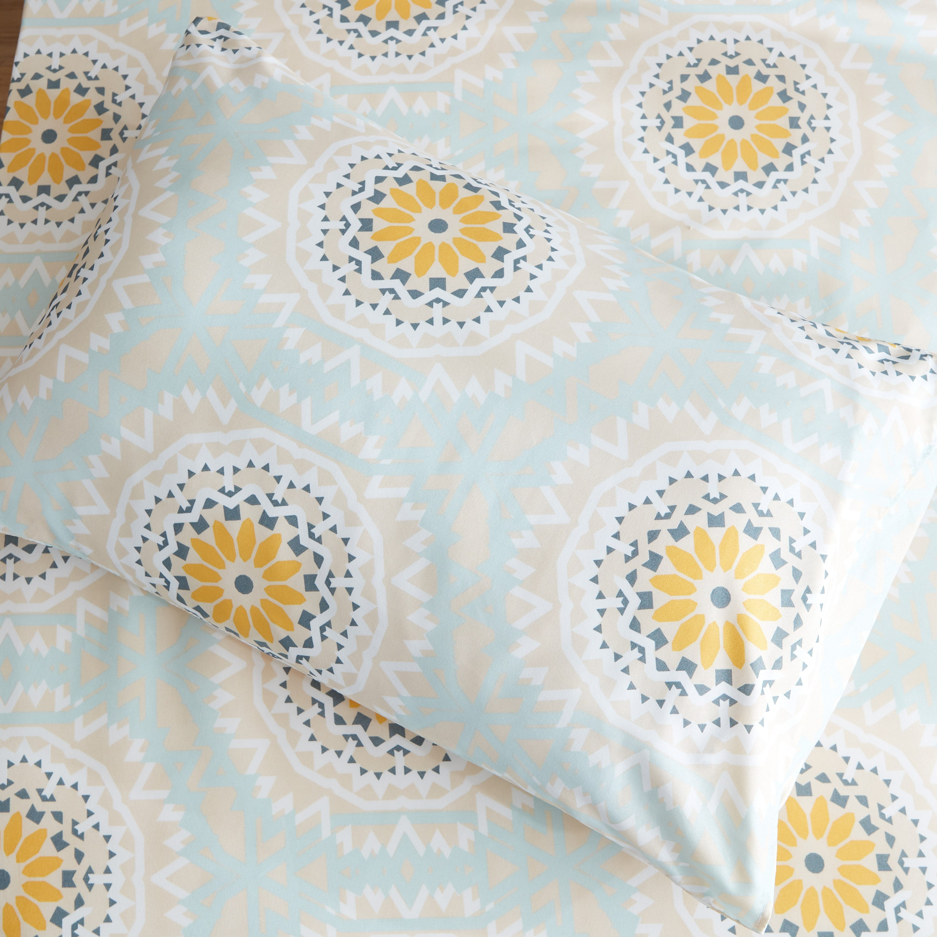 طقم شرشف مسطح فردي قطعتين من الألياف الدقيقة بطبعات من أتلانتا كيارا - 150x260 سم-hbxhomeware-hbxbedroom-image-6