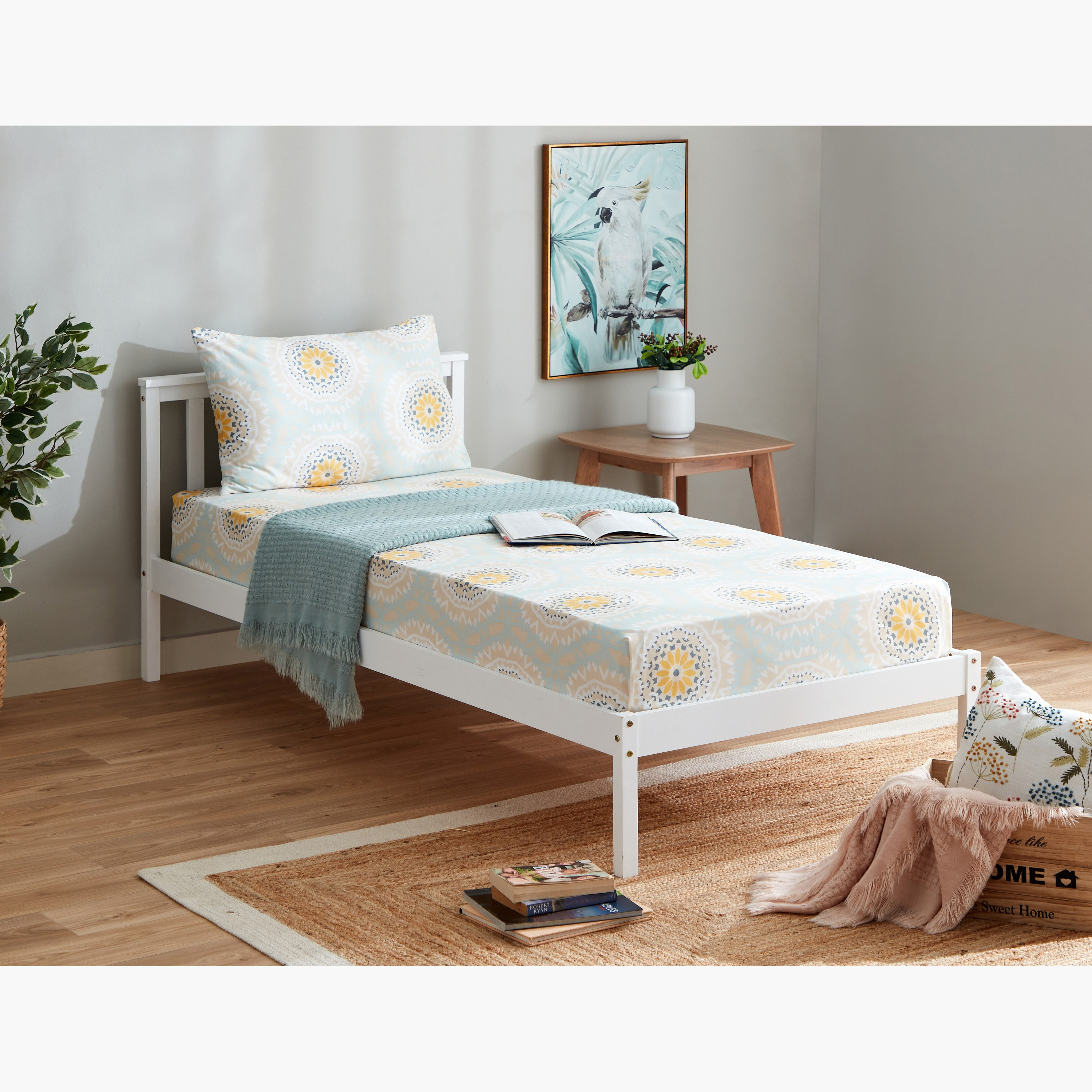 طقم شرشف مسطح فردي قطعتين من الألياف الدقيقة بطبعات من أتلانتا كيارا - 150x260 سم-hbxhomeware-hbxbedroom-image-9